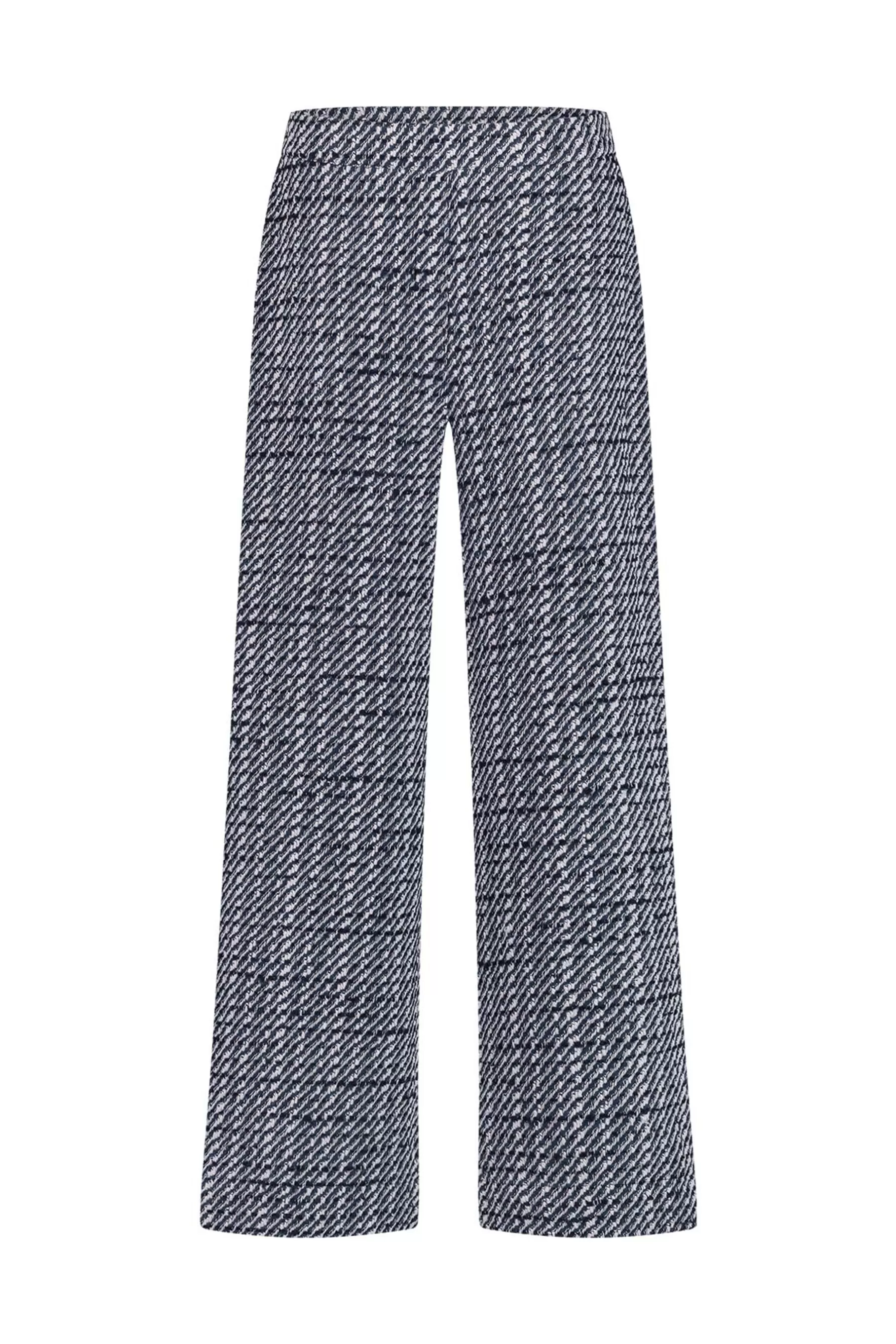 Studio Anneloes Broeken<Alex tweed trousers - dblue/kit