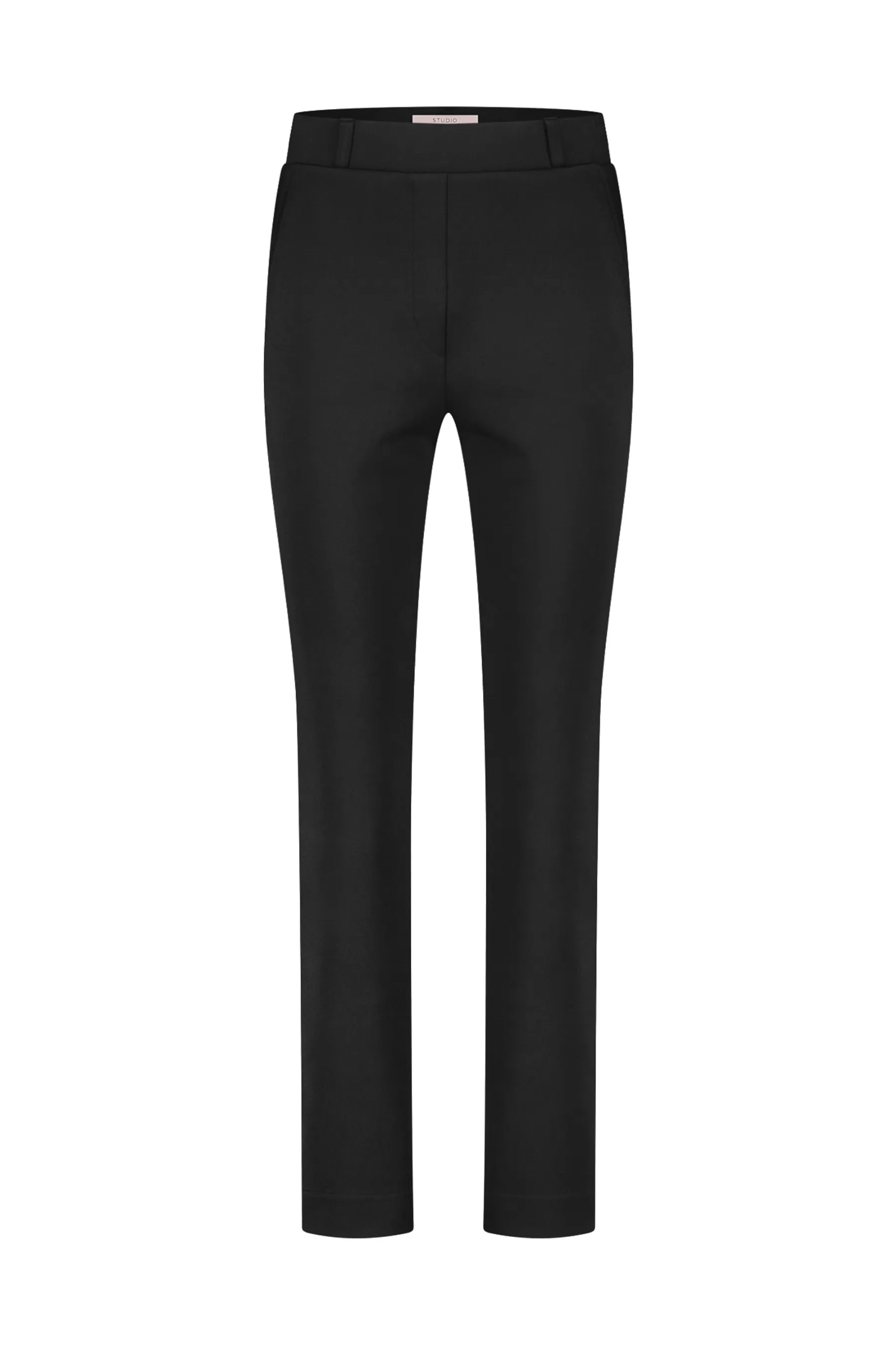 Studio Anneloes Broeken<Anna shiny bonded trousers - black