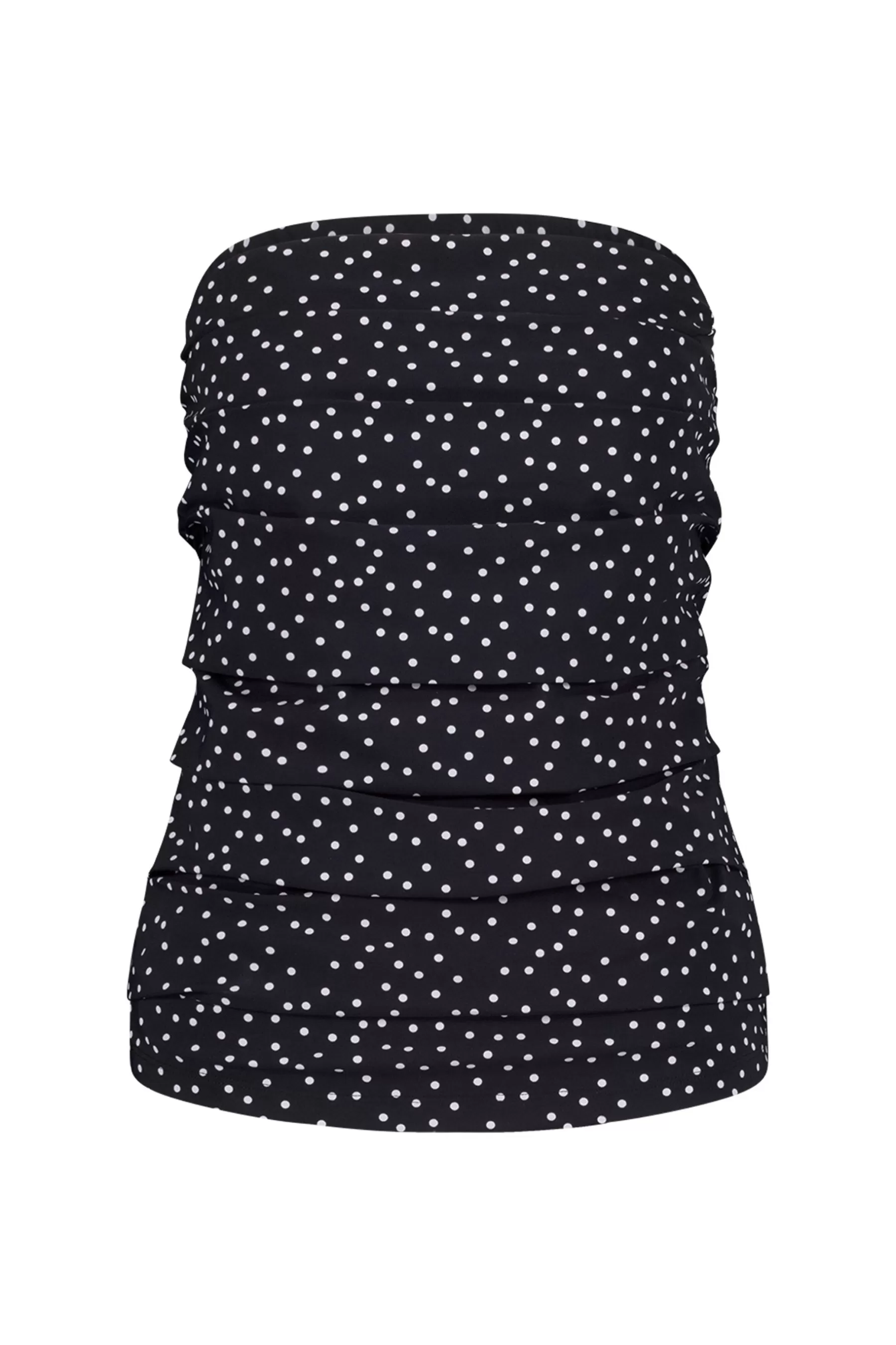 Studio Anneloes Shirts & Tops<Bandeau irr dot top - black/off white