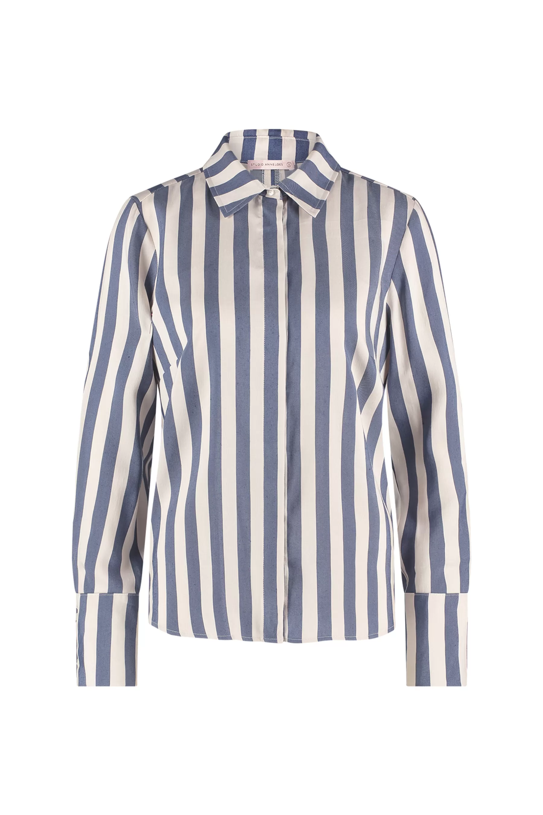 Studio Anneloes Blouses<Birdy stripe blouse - kit/denim blue