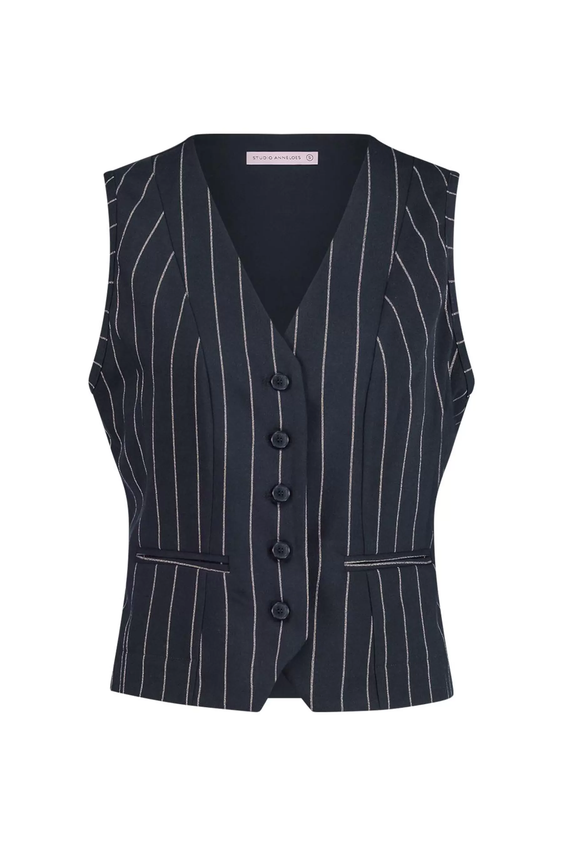 Studio Anneloes Blazers & Jasjes<Bruno gold stripe gilet - darkblue/gold