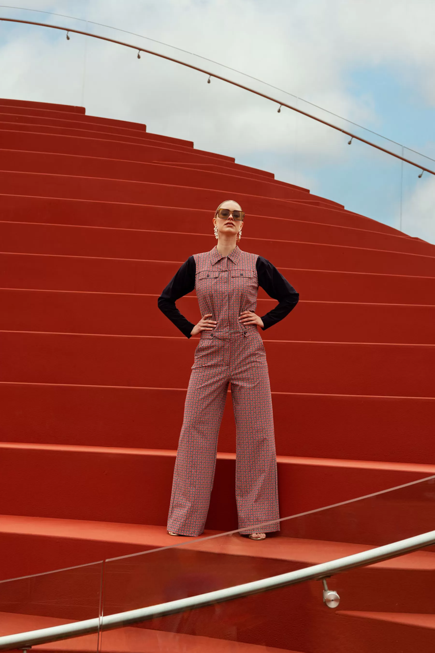 Studio Anneloes Jumpsuits<Burnice check jumpsuit - multi color