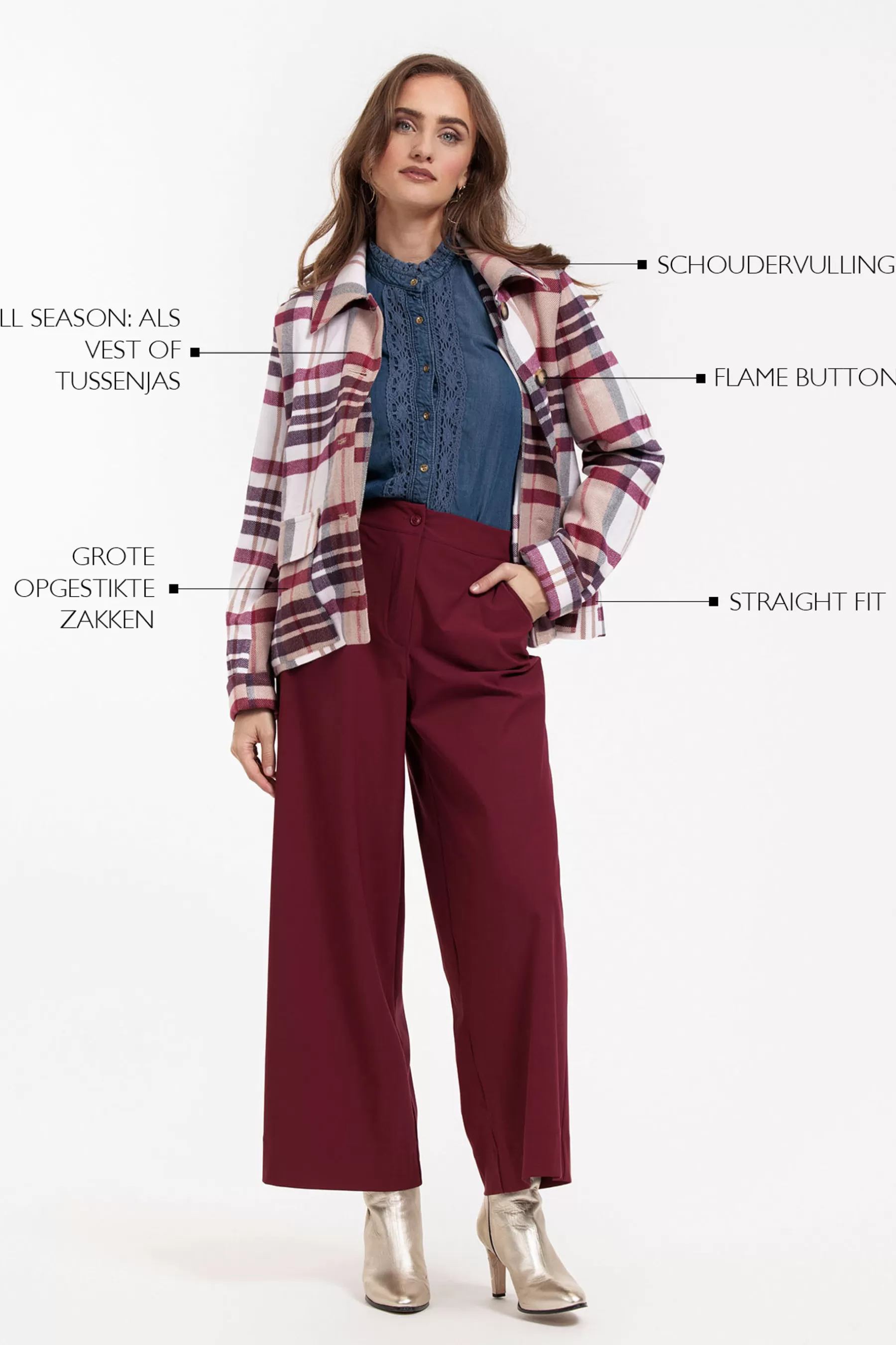Studio Anneloes Blazers & Jasjes | Jassen<Cady check jacket - multi color