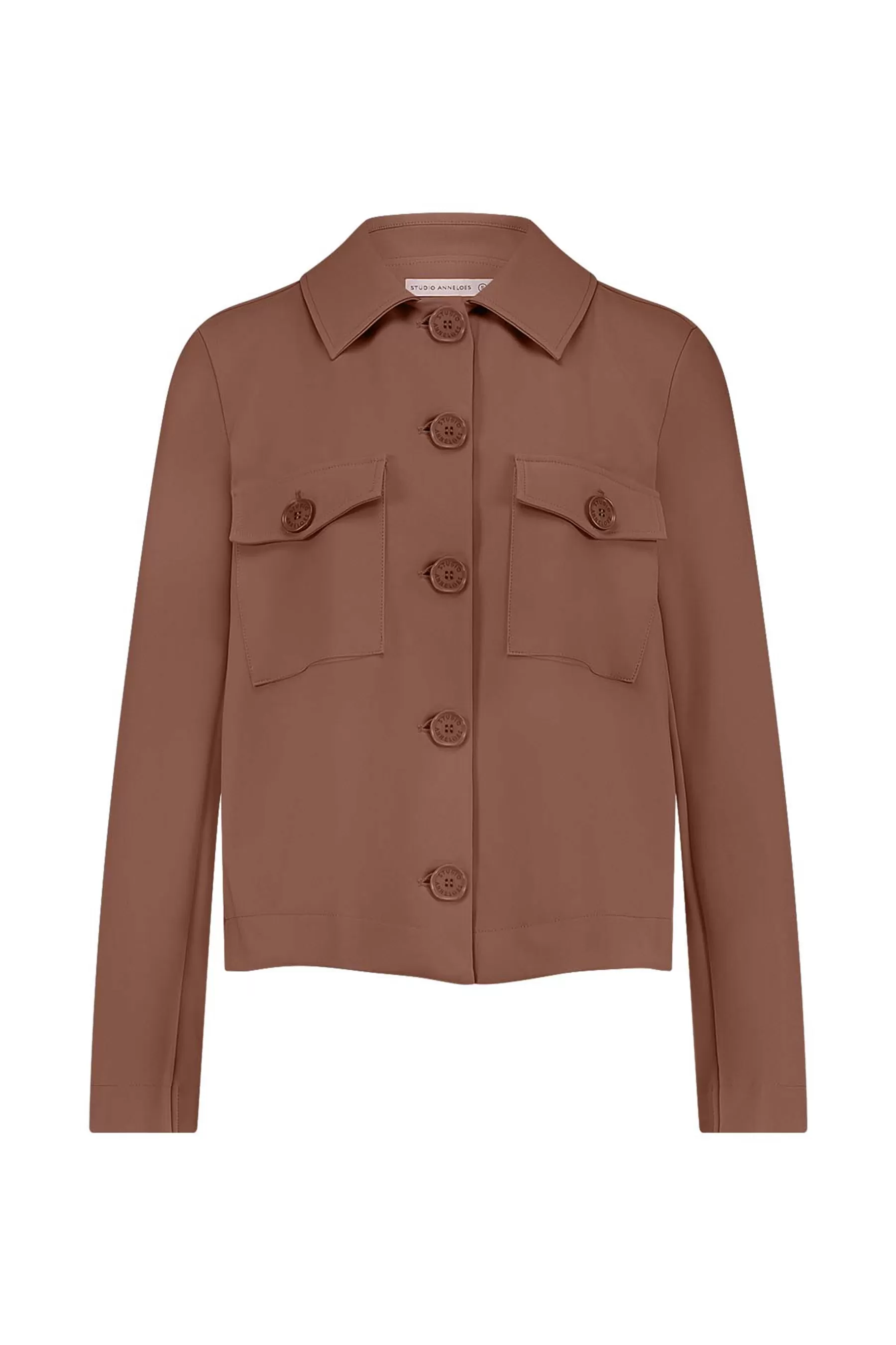 Studio Anneloes Blazers & Jasjes | Jassen<Claire bonded jacket - chocolate