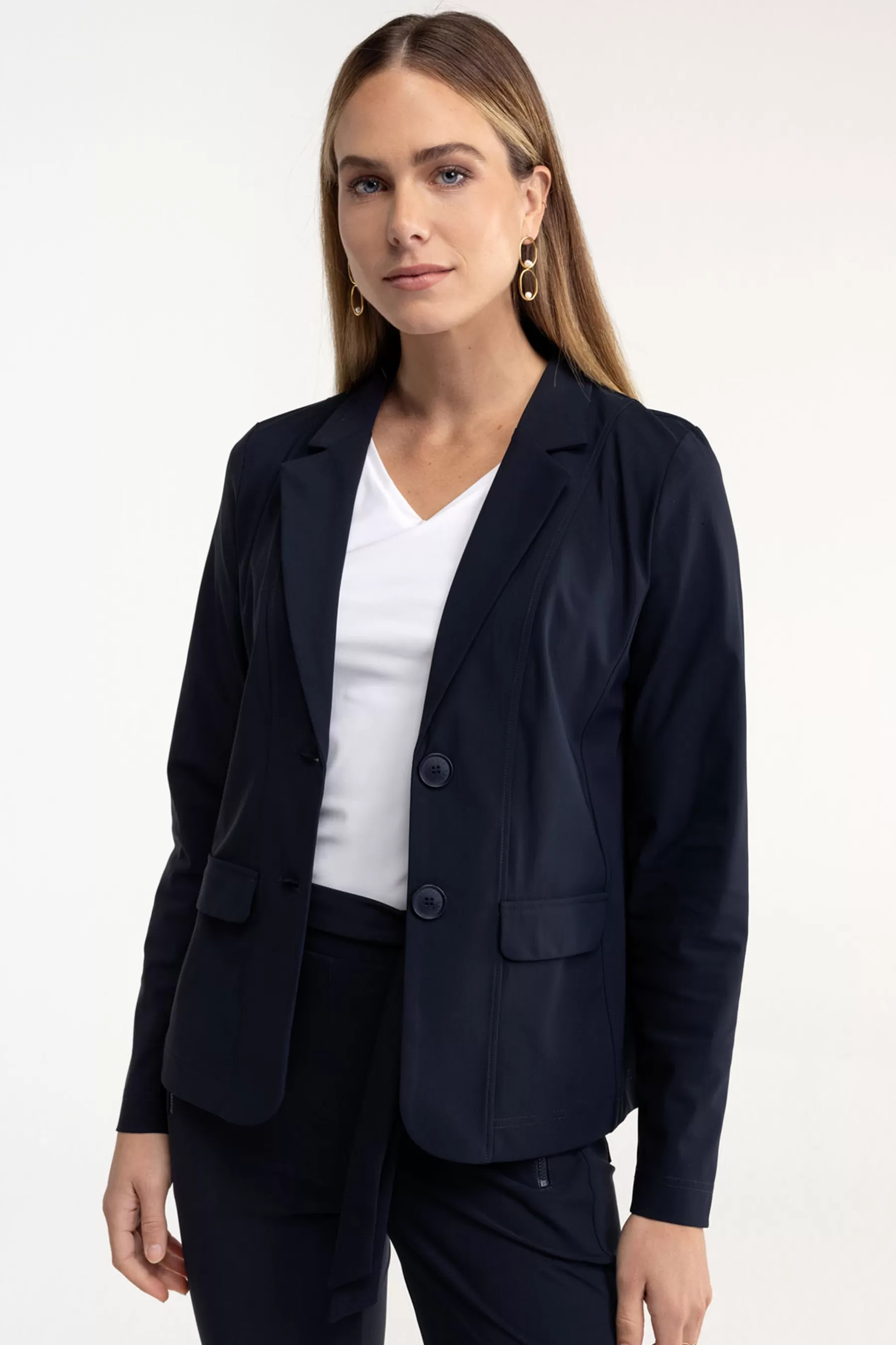 Studio Anneloes Blazers & Jasjes | Essentials<Clean blazer - dark blue