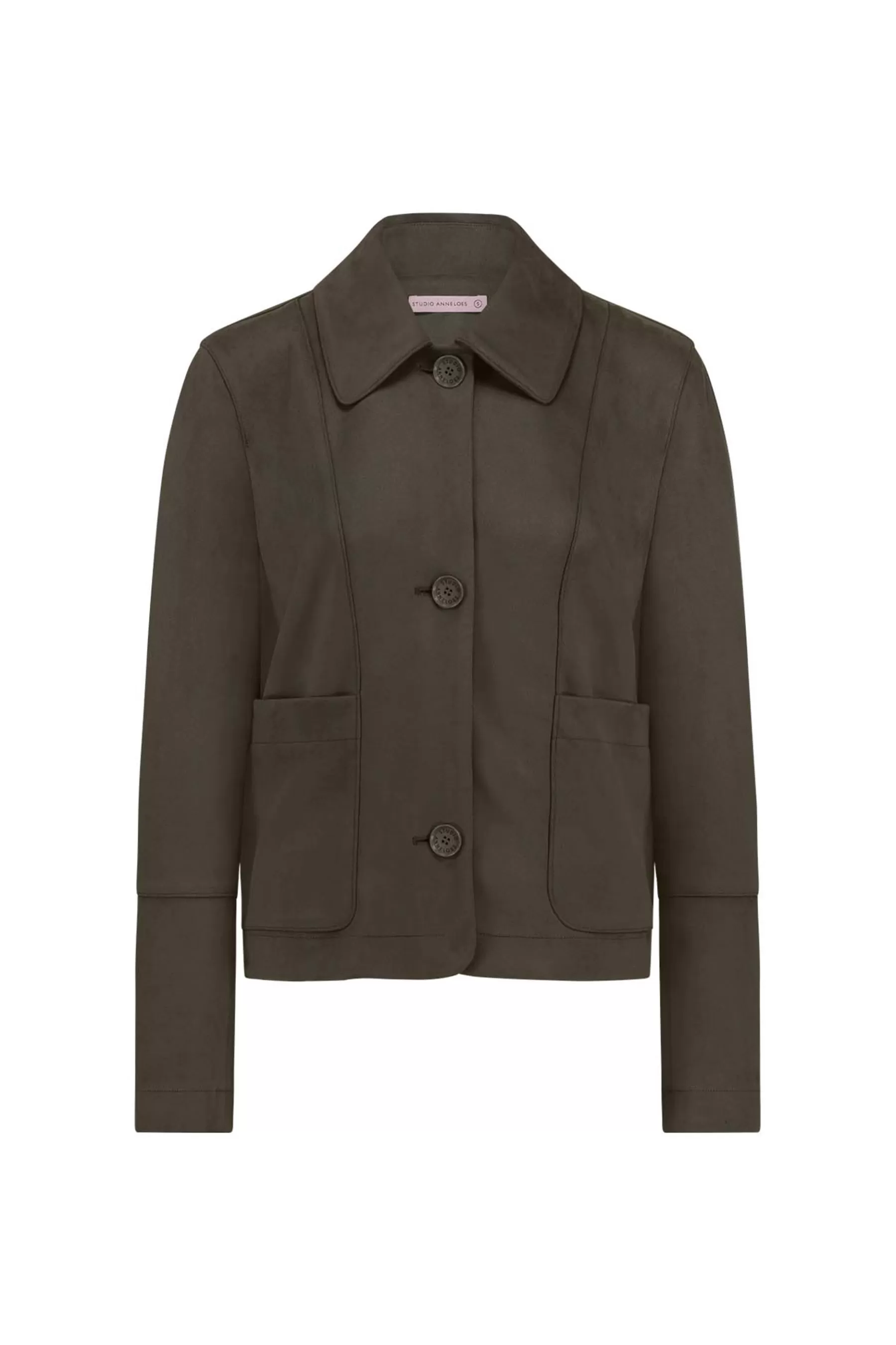 Studio Anneloes Blazers & Jasjes | Jassen<Cody suede jacket - new army