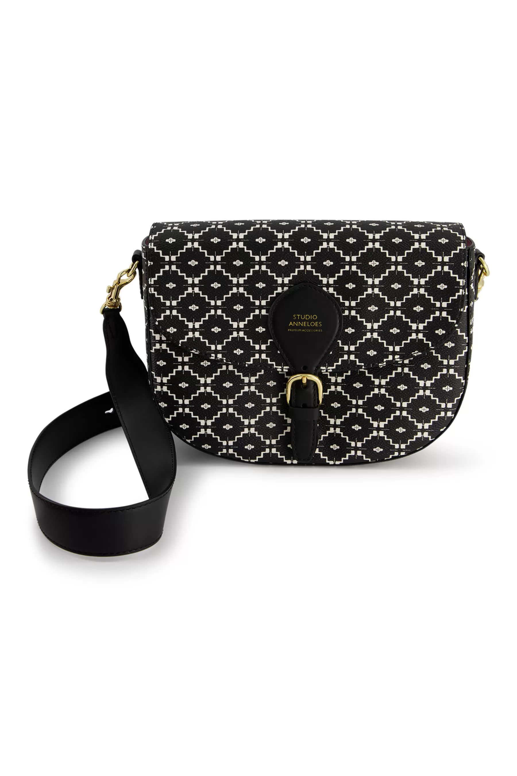 Studio Anneloes Schoenen & Accessoires<Crossbag SA print - black/off white