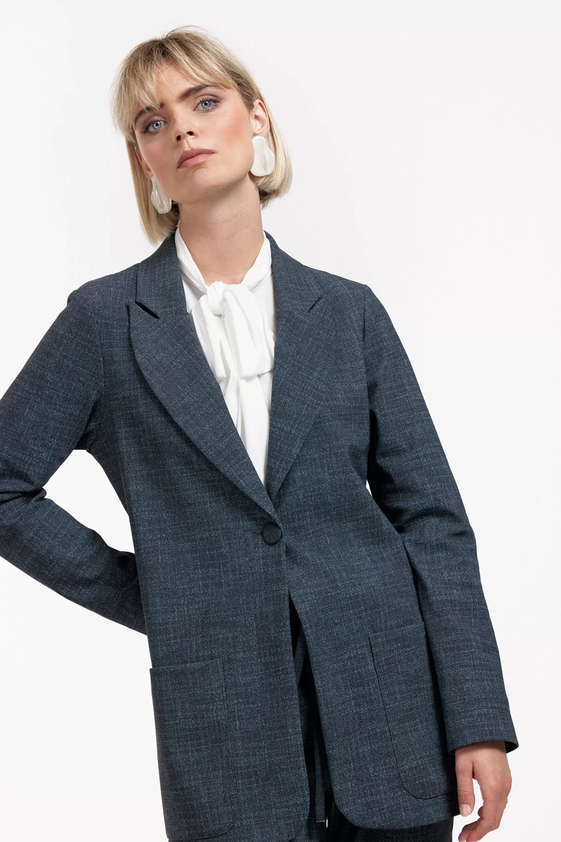 Studio Anneloes Blazers & Jasjes<Daan bnd dnm tweed blazer - midnight blue