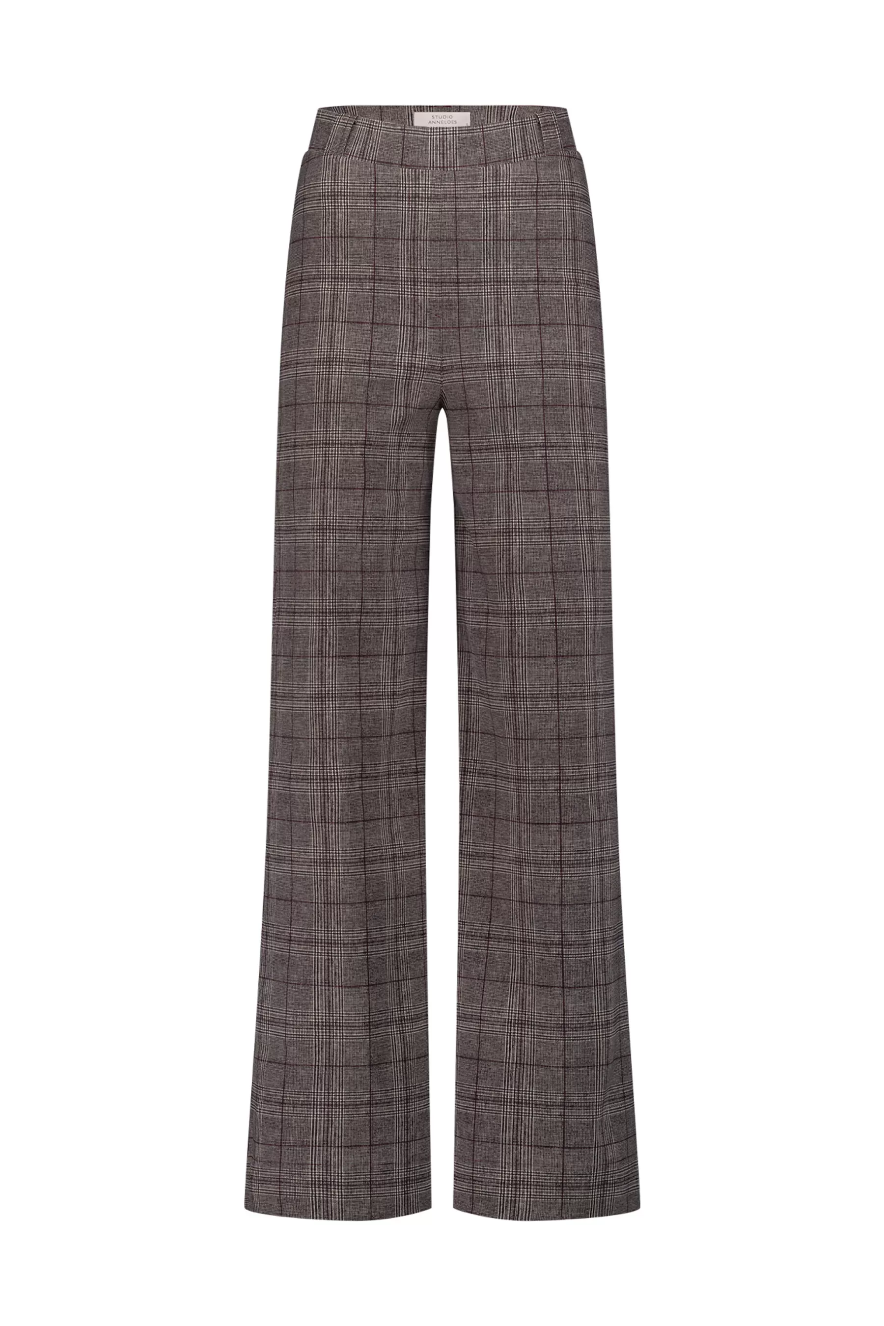 Studio Anneloes Broeken<Dali check trousers - merlot/kit