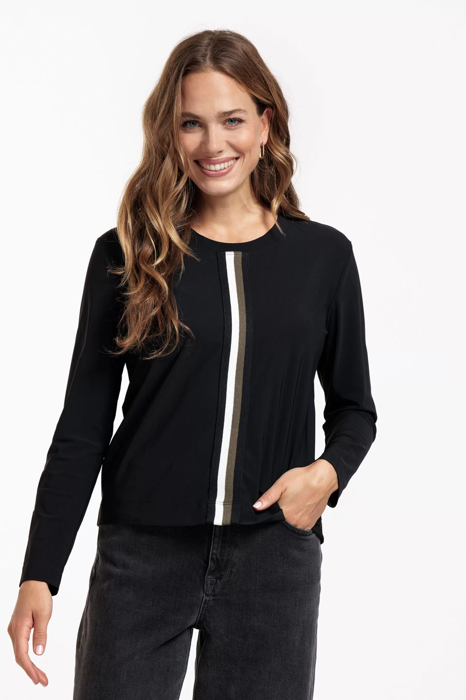 Studio Anneloes Shirts & Tops<Demi tape top - black