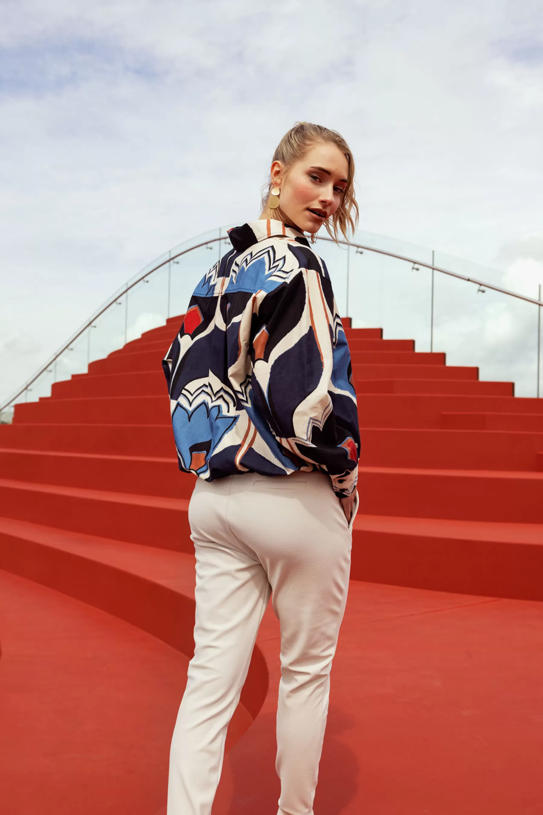 Studio Anneloes Blouses<Dio tulip poplin blouse - multi color