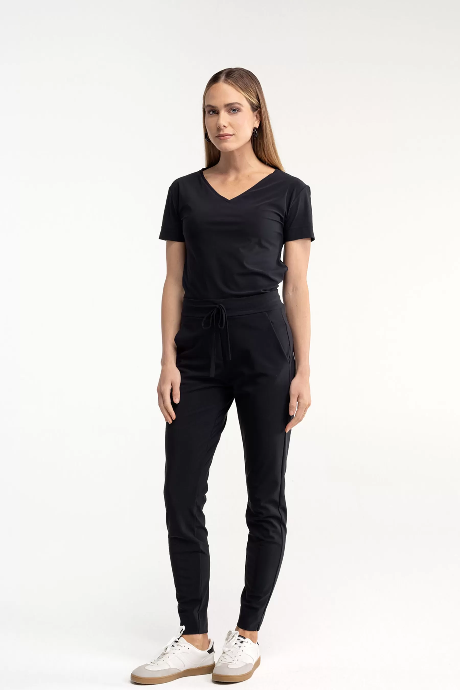 Studio Anneloes Broeken | Essentials<Downstairs bonded trousers - black