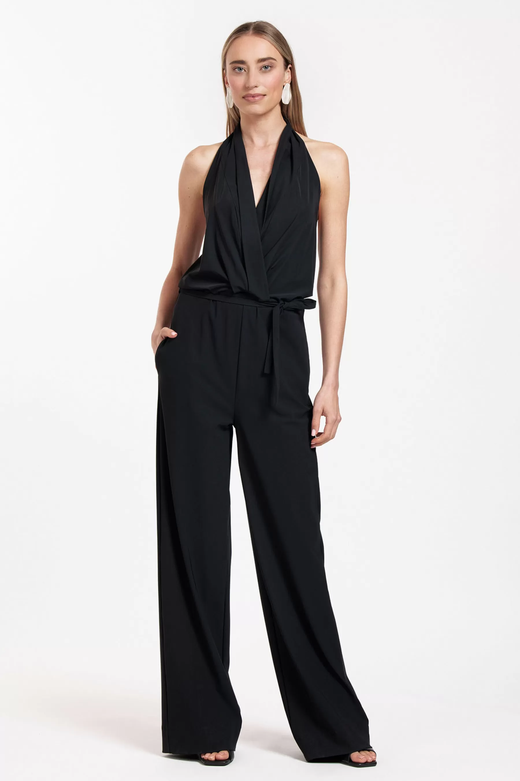 Studio Anneloes Jumpsuits<Elena halter jumpsuit - black