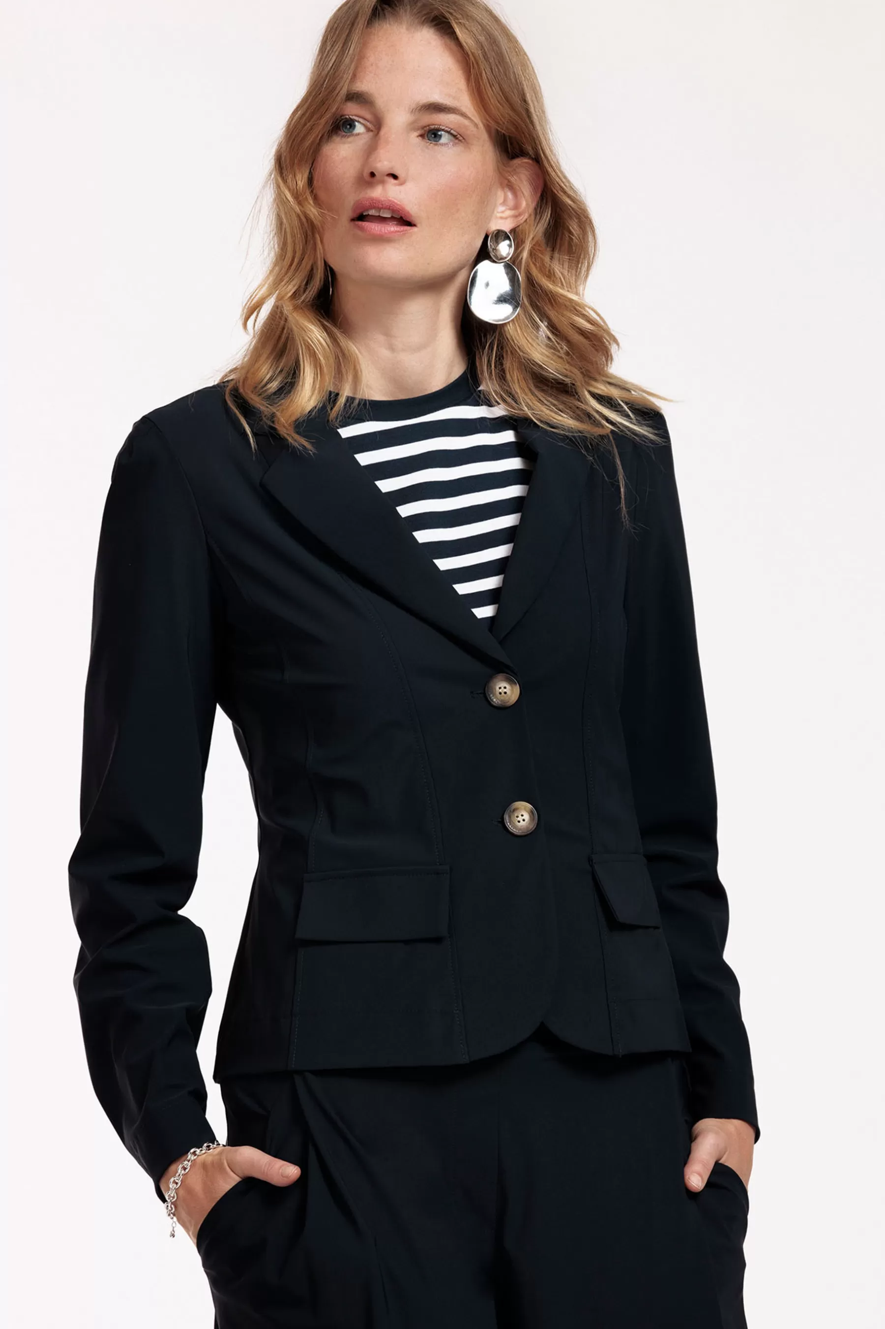 Studio Anneloes Blazers & Jasjes<Ezmee carrot blazer - dark blue