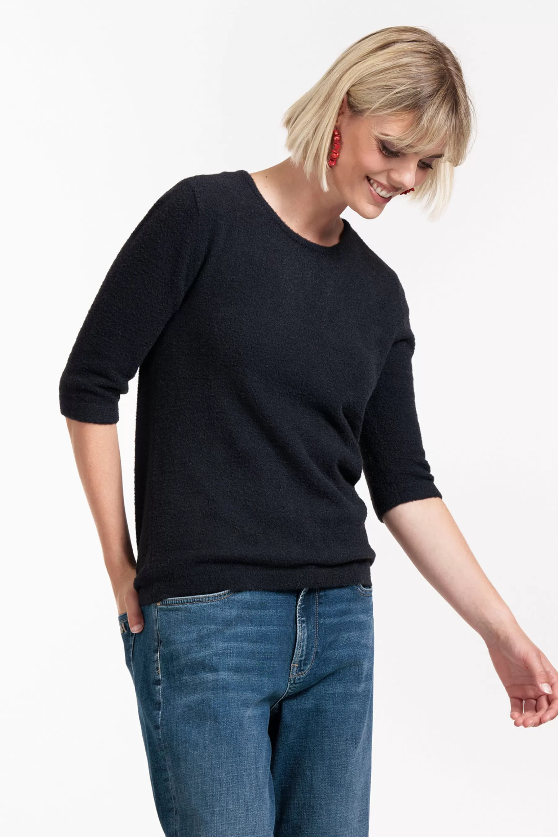 Studio Anneloes Truien & Vesten | Shirts & Tops<Felica soft pullover - dark blue