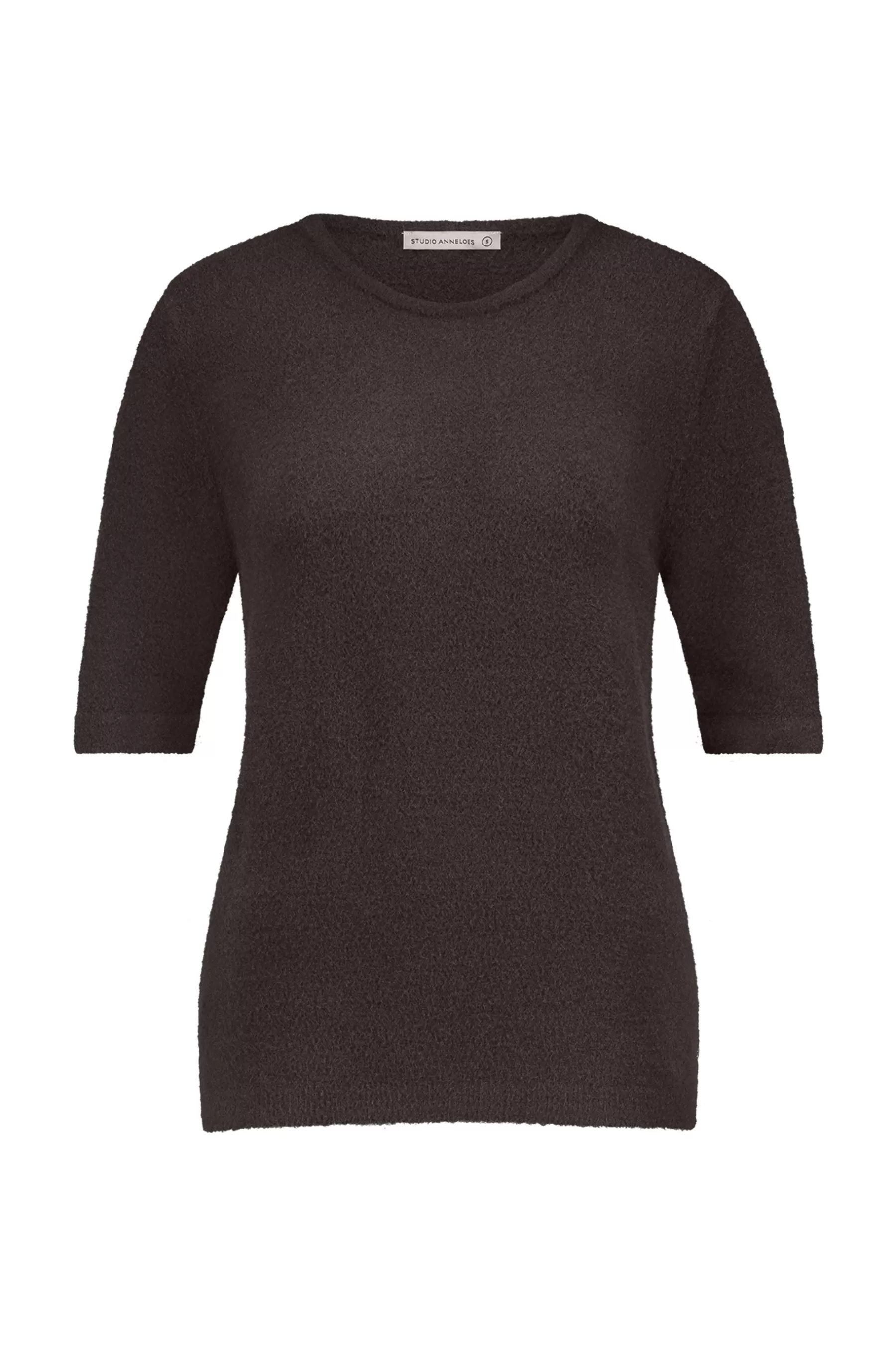 Studio Anneloes Truien & Vesten | Shirts & Tops<Felica soft pullover - espresso