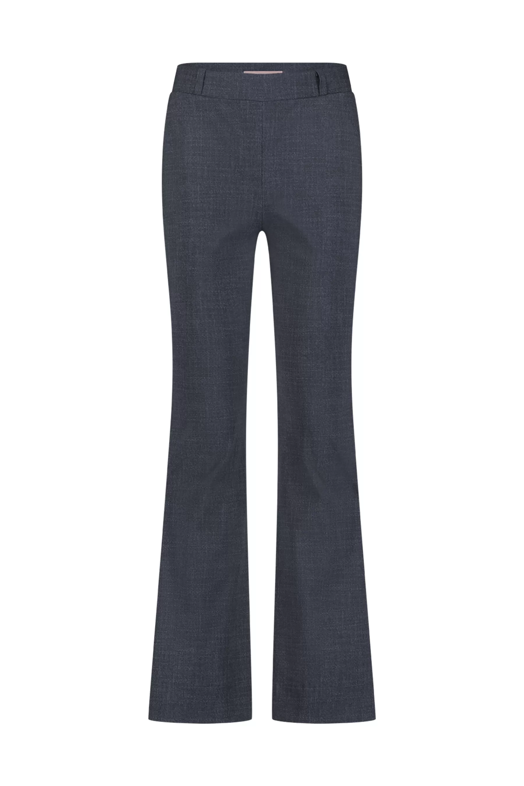 Studio Anneloes Broeken<Flair bnd dnm tweed trousers - midnight blue