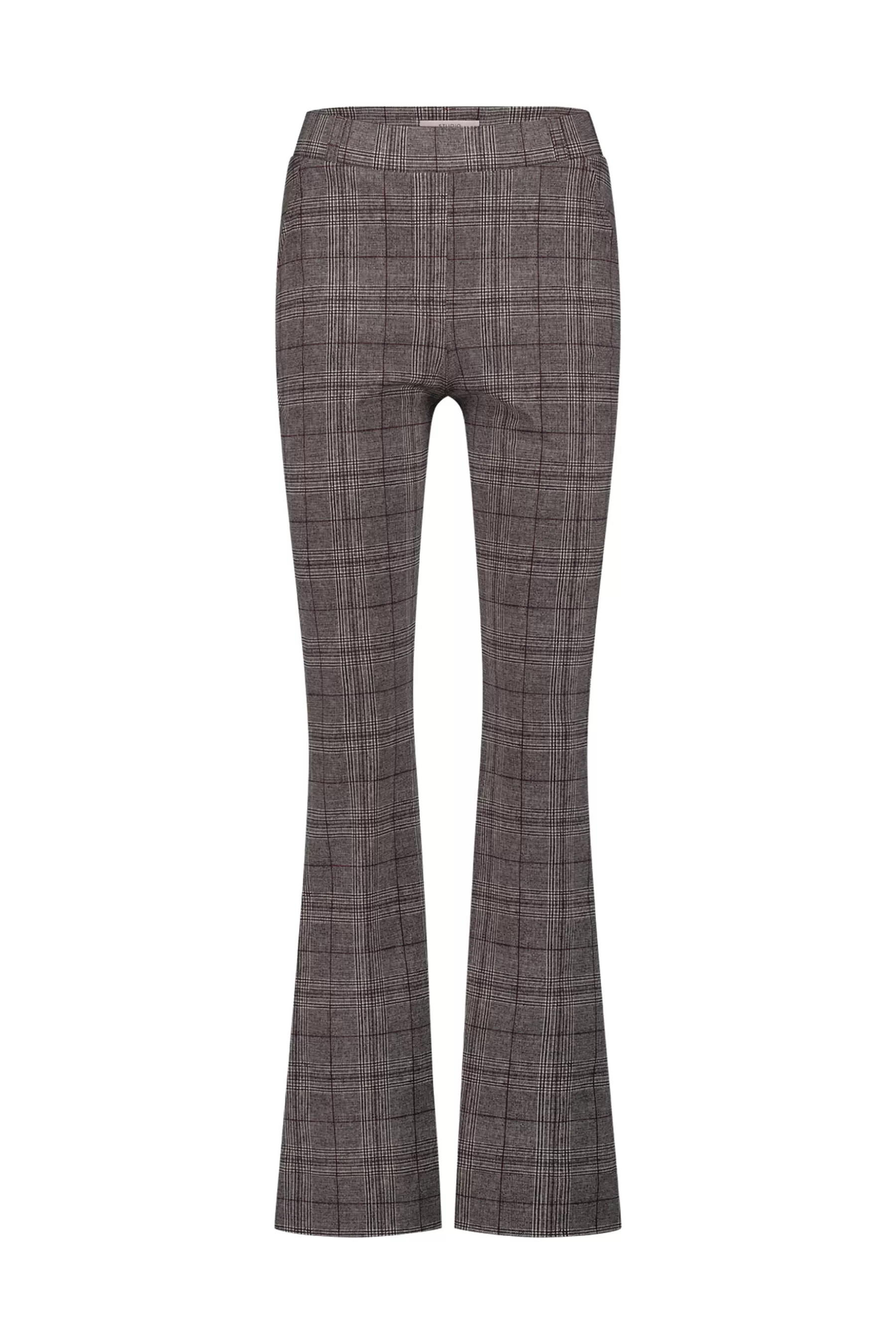 Studio Anneloes Broeken<Flair check trousers - merlot/kit