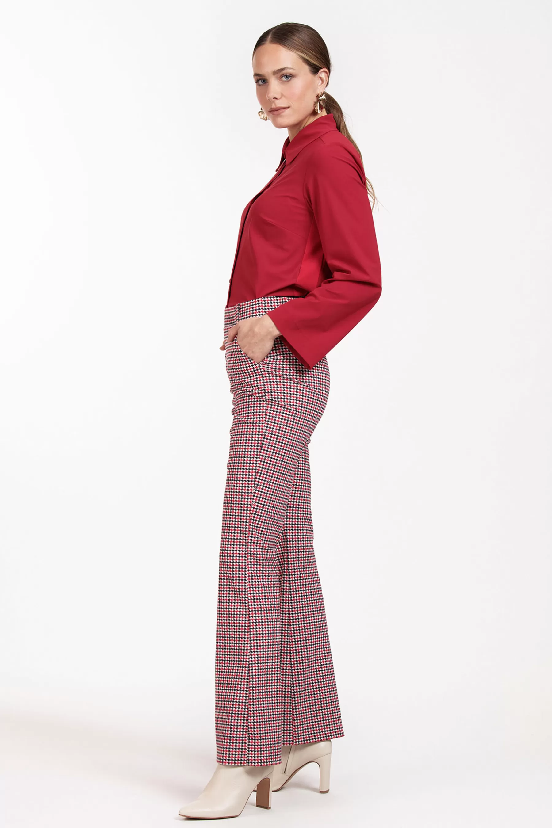 Studio Anneloes Broeken<Flair check trousers - multi color