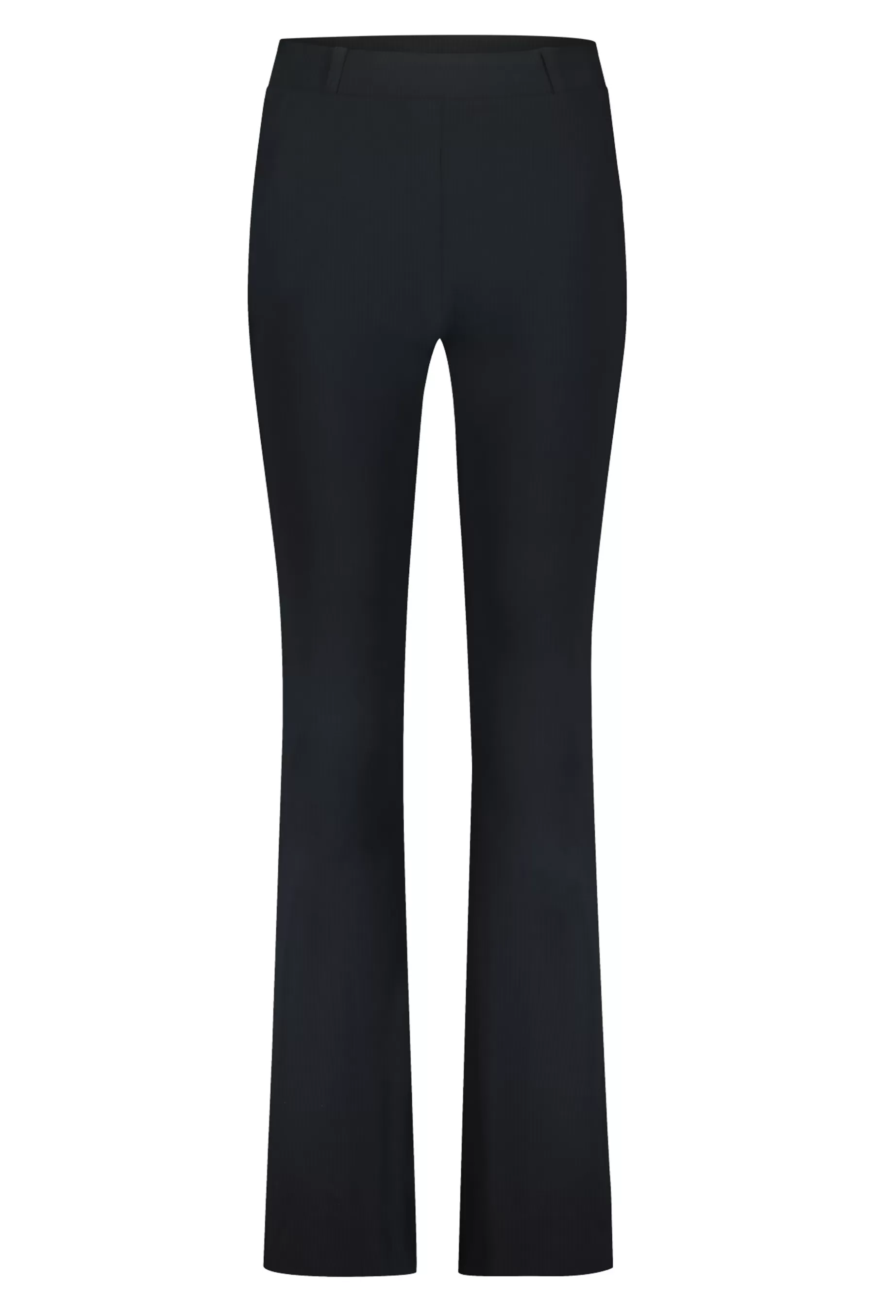 Studio Anneloes Broeken | Broeken - Extra Lang<Flair LONG bonded rib trousers - dark blue