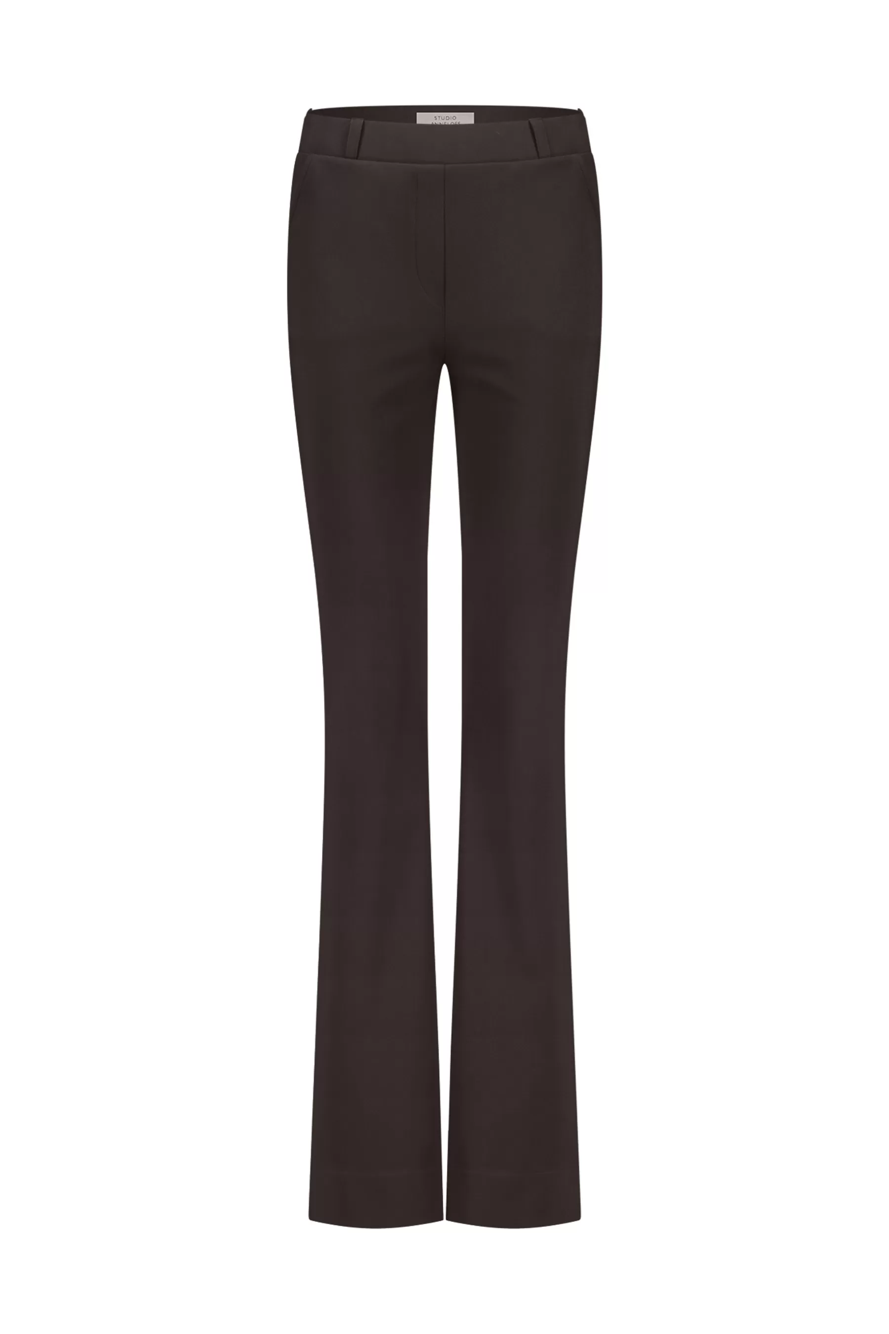 Studio Anneloes Broeken | Broeken - Extra Lang<Flair LONG bonded trousers - espresso