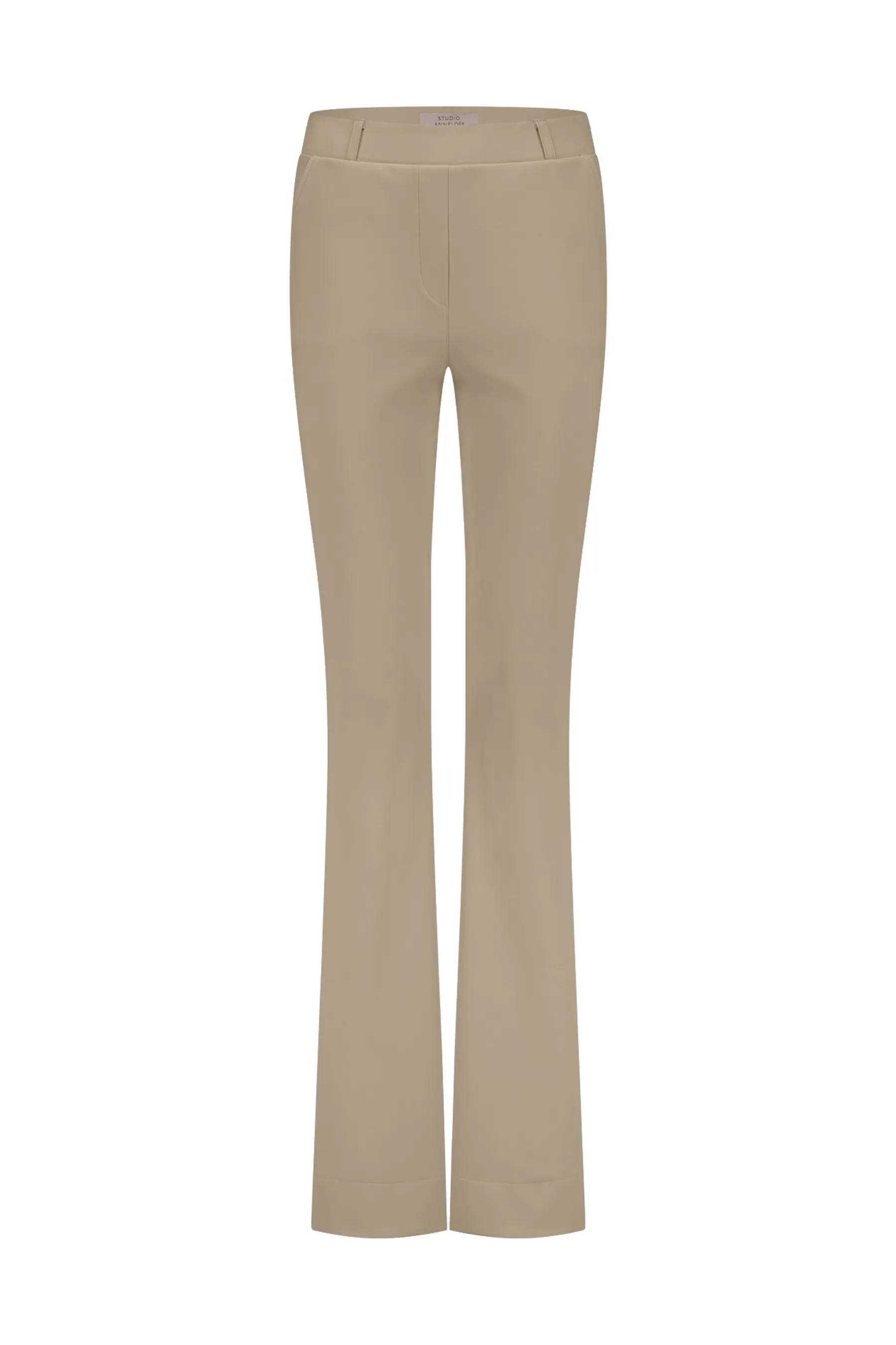 Studio Anneloes Broeken | Broeken - Extra Lang<Flair LONG bonded trousers - latte