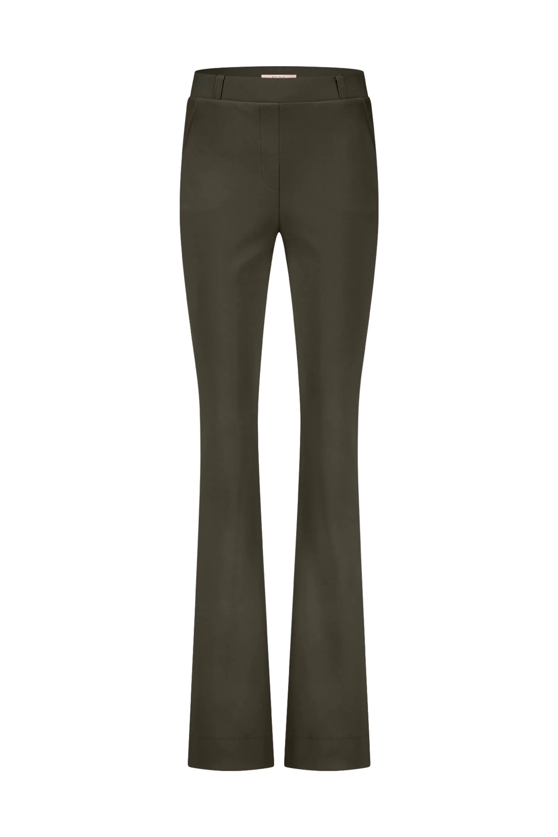 Studio Anneloes Broeken | Broeken - Extra Lang<Flair LONG bonded trousers - new army