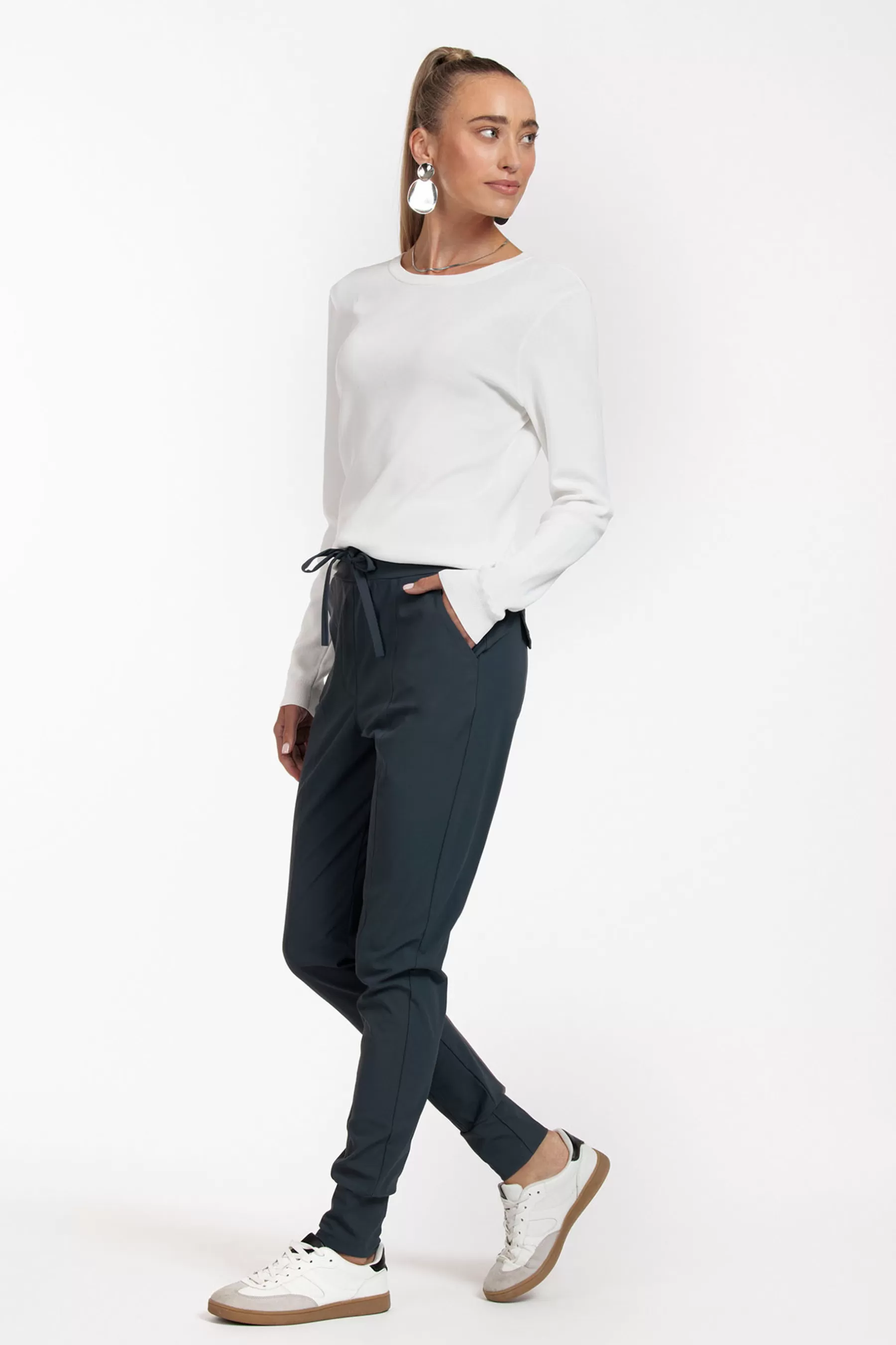 Studio Anneloes Broeken<Franka trousers - antraciet