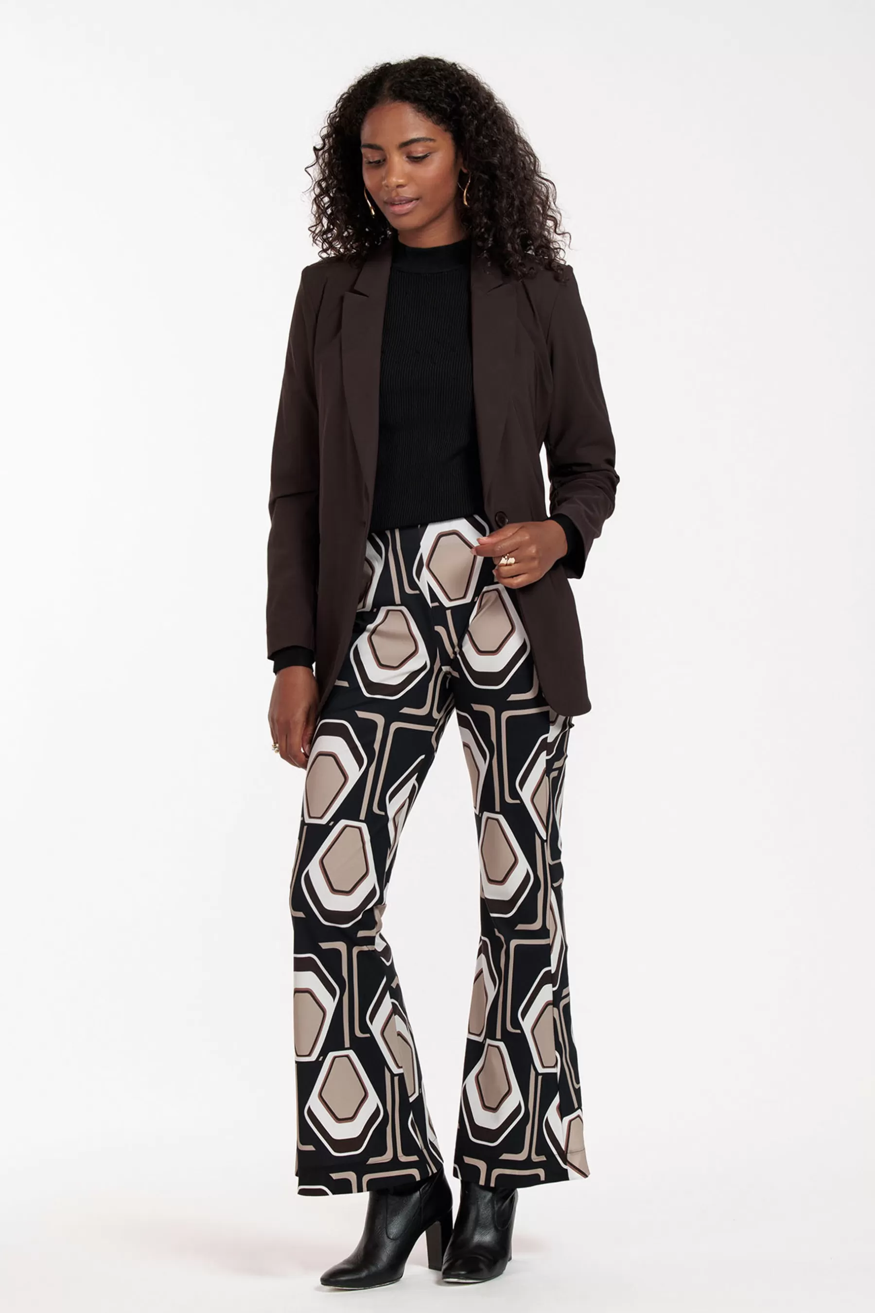 Studio Anneloes Broeken<Ginger graphic flair trousers - multi color
