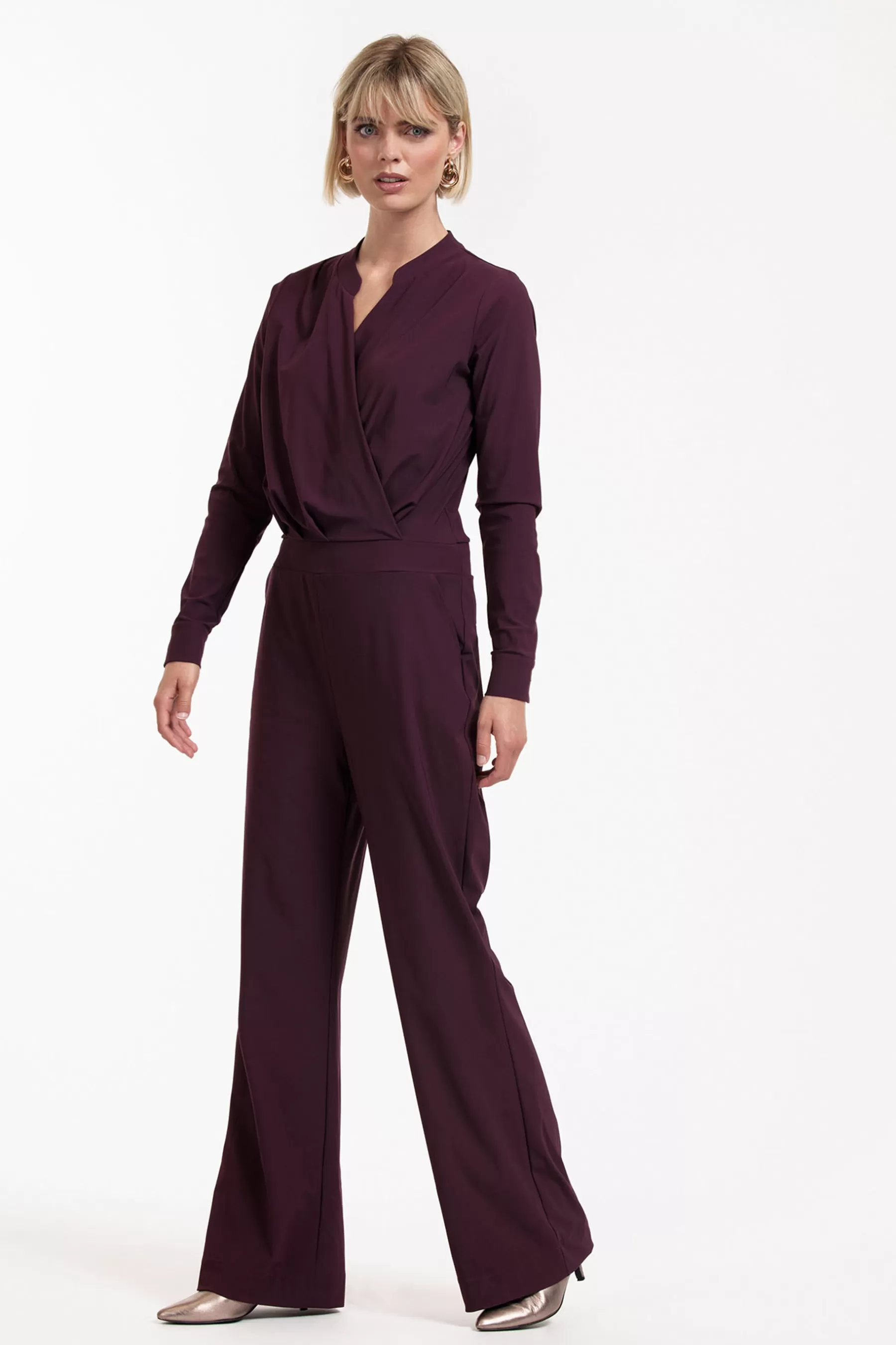 Studio Anneloes Jumpsuits<Grazia ls jumpsuit - blackberry