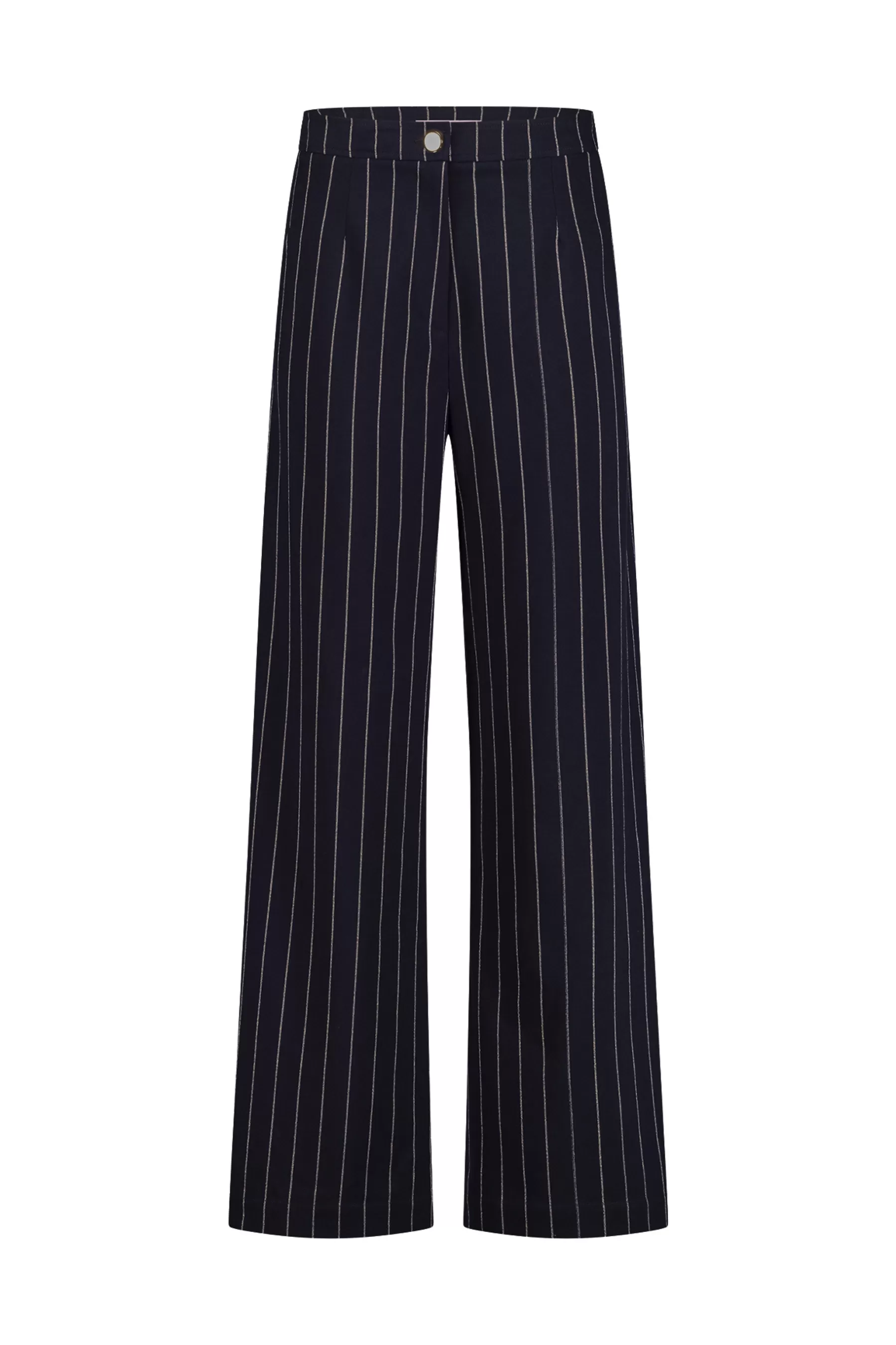 Studio Anneloes Broeken<Holly gold pinstripe trousers - darkblue/gold