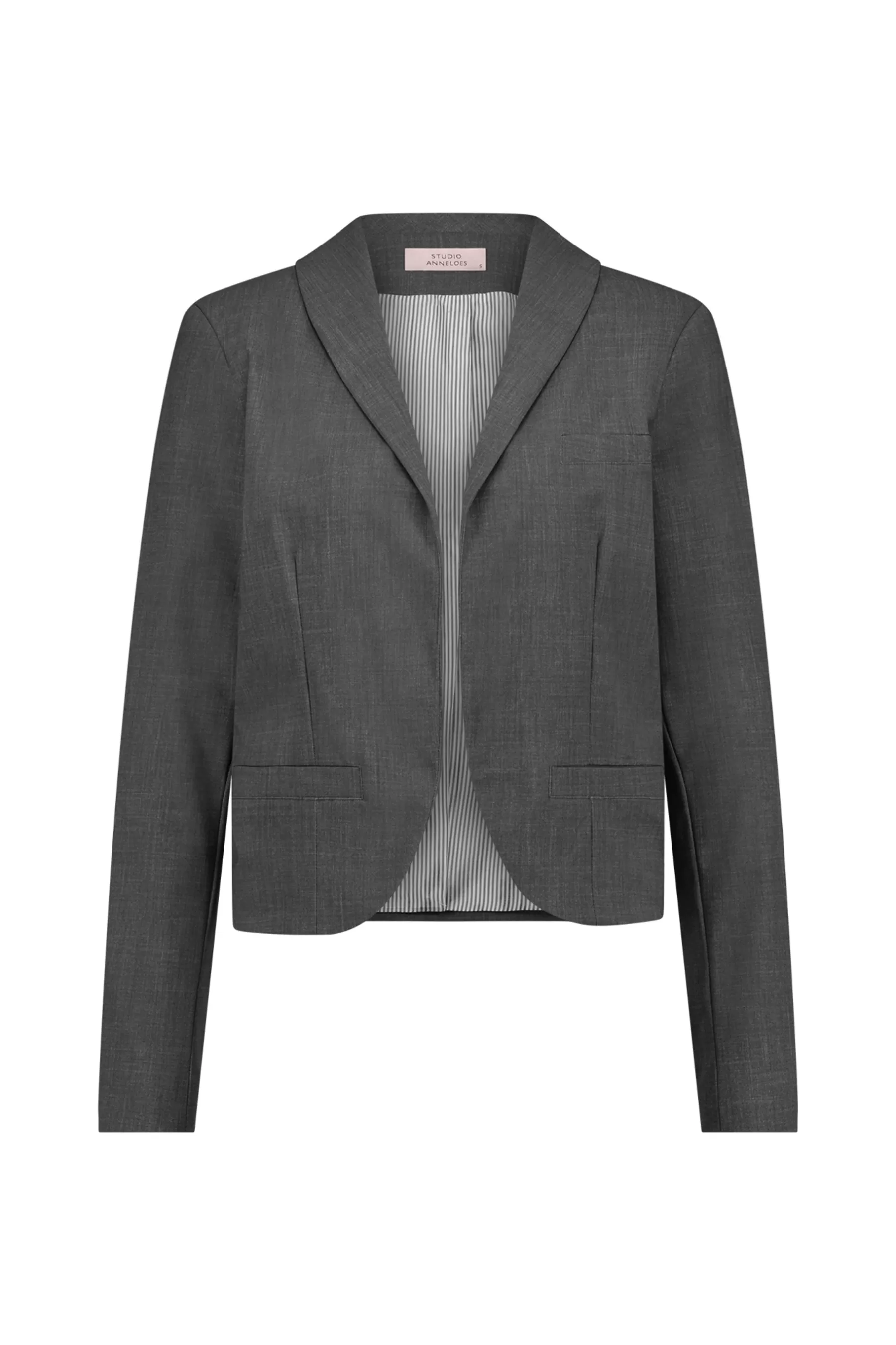 Studio Anneloes Blazers & Jasjes<Idani grey melee blazer - grey melange