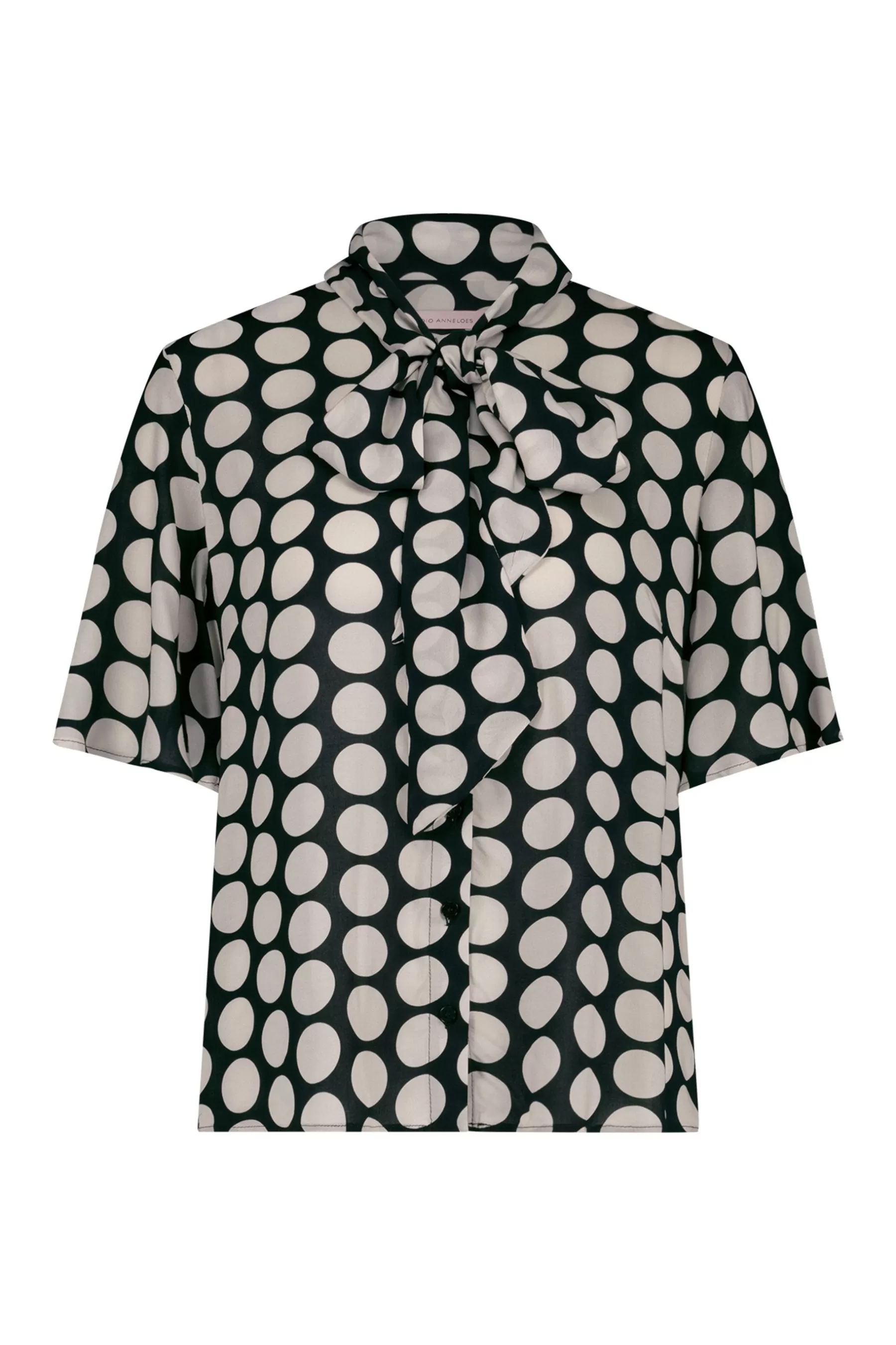 Studio Anneloes Blouses<Jean big dot blouse - black/off white