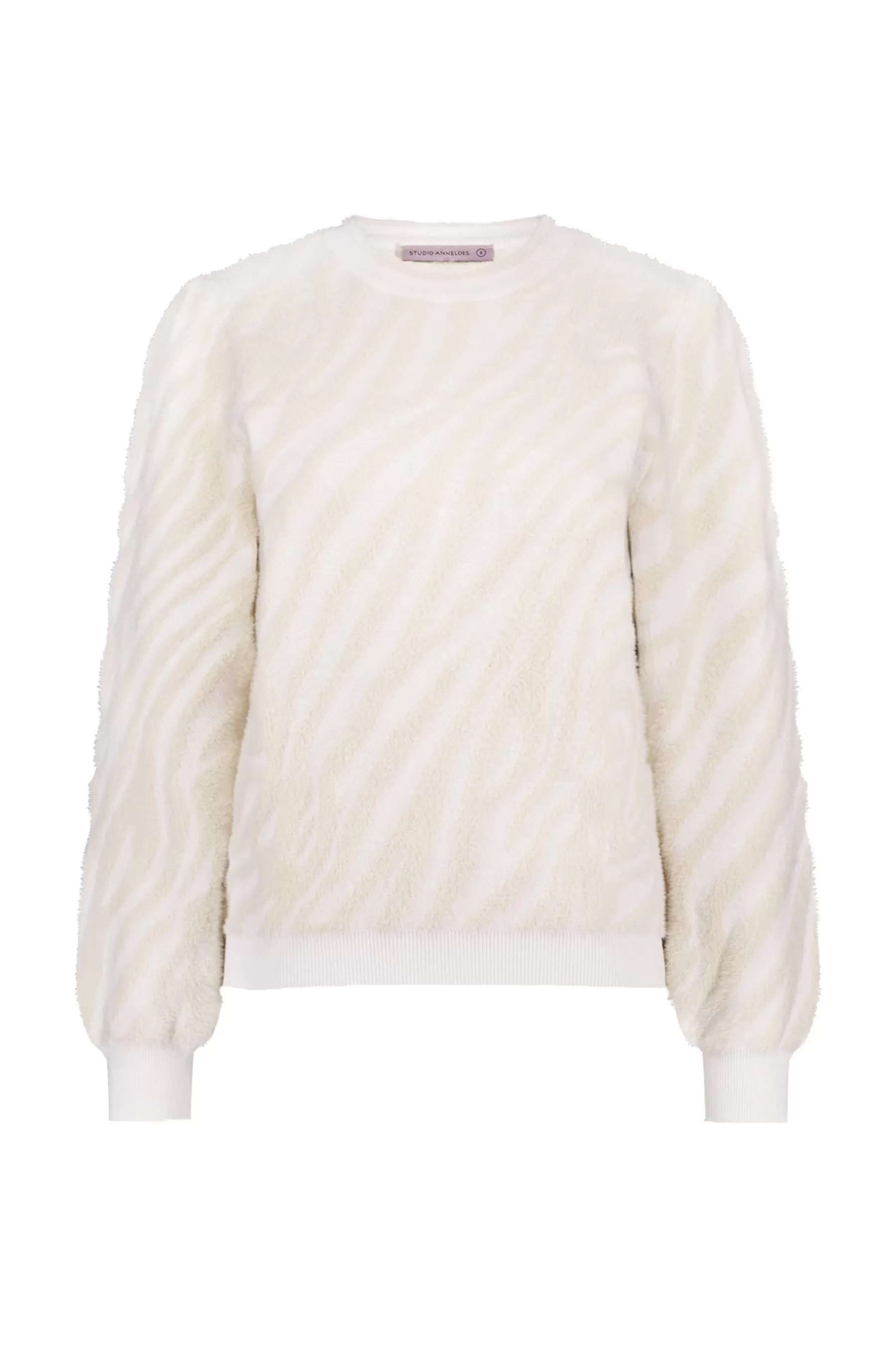 Studio Anneloes Truien & Vesten<June zebra pullover - Offwhite/kit