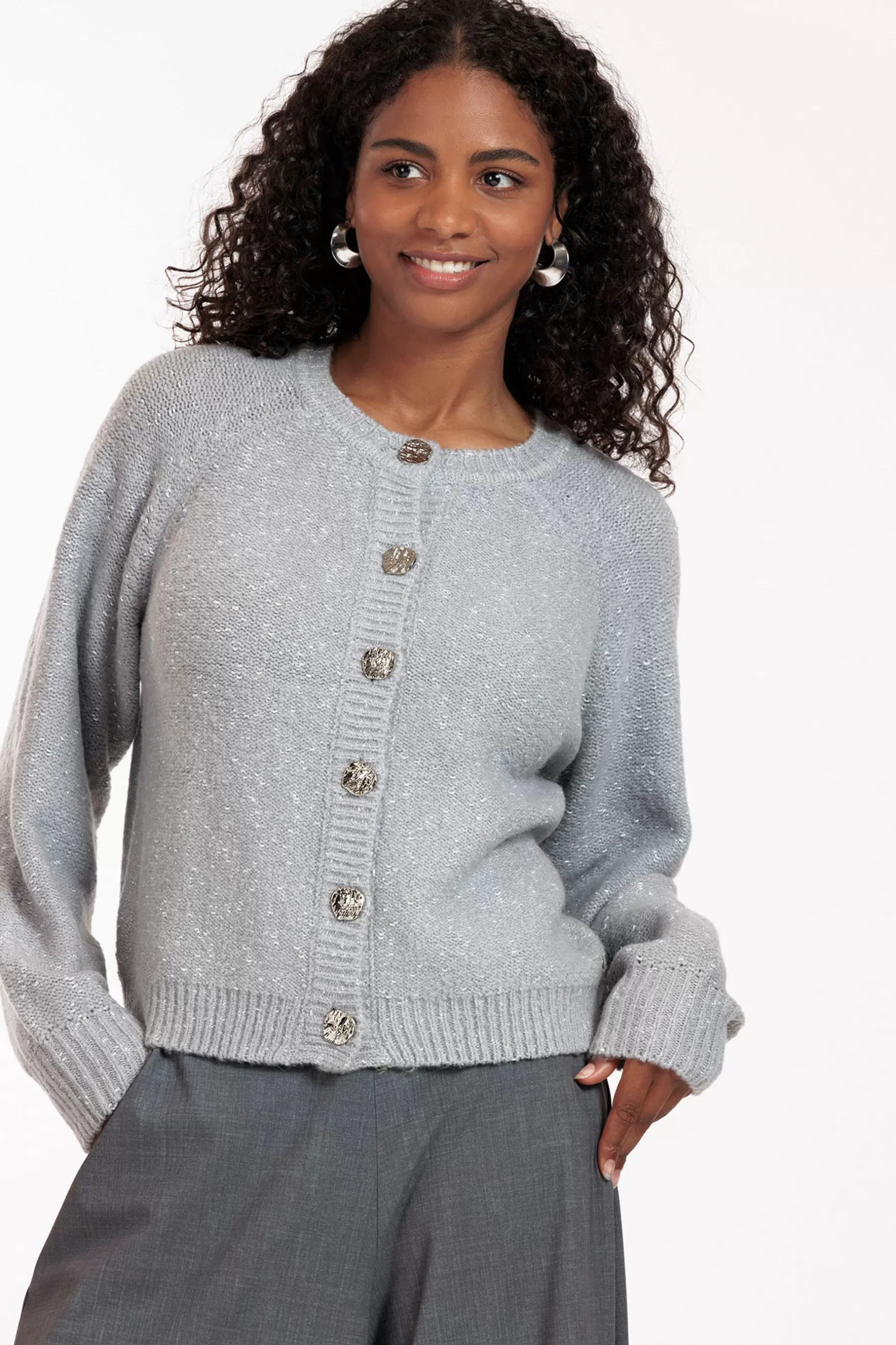 Studio Anneloes Truien & Vesten<Kaya cardigan - light grey