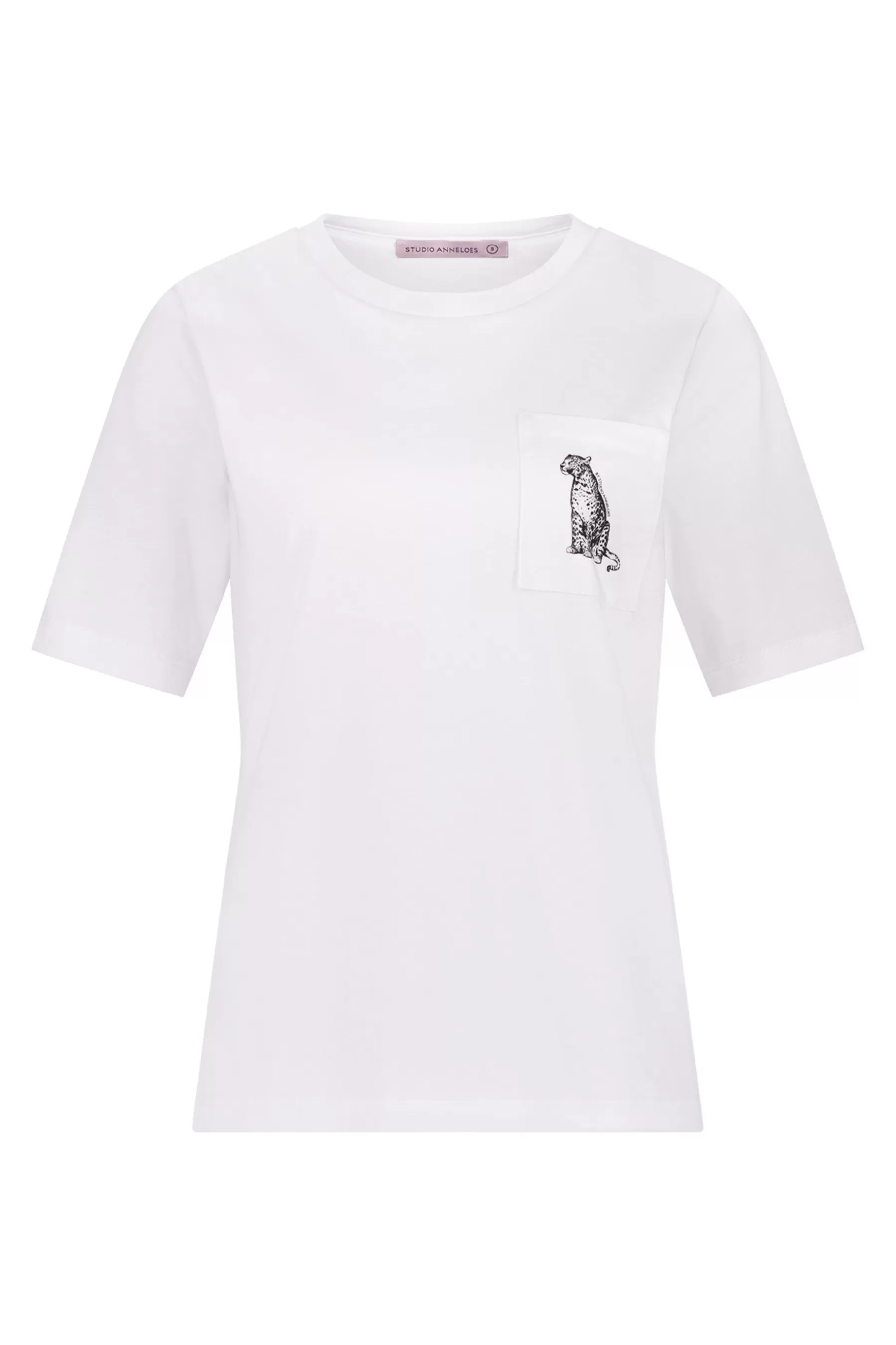 Studio Anneloes Shirts & Tops<Klaasje panther tshirt - white