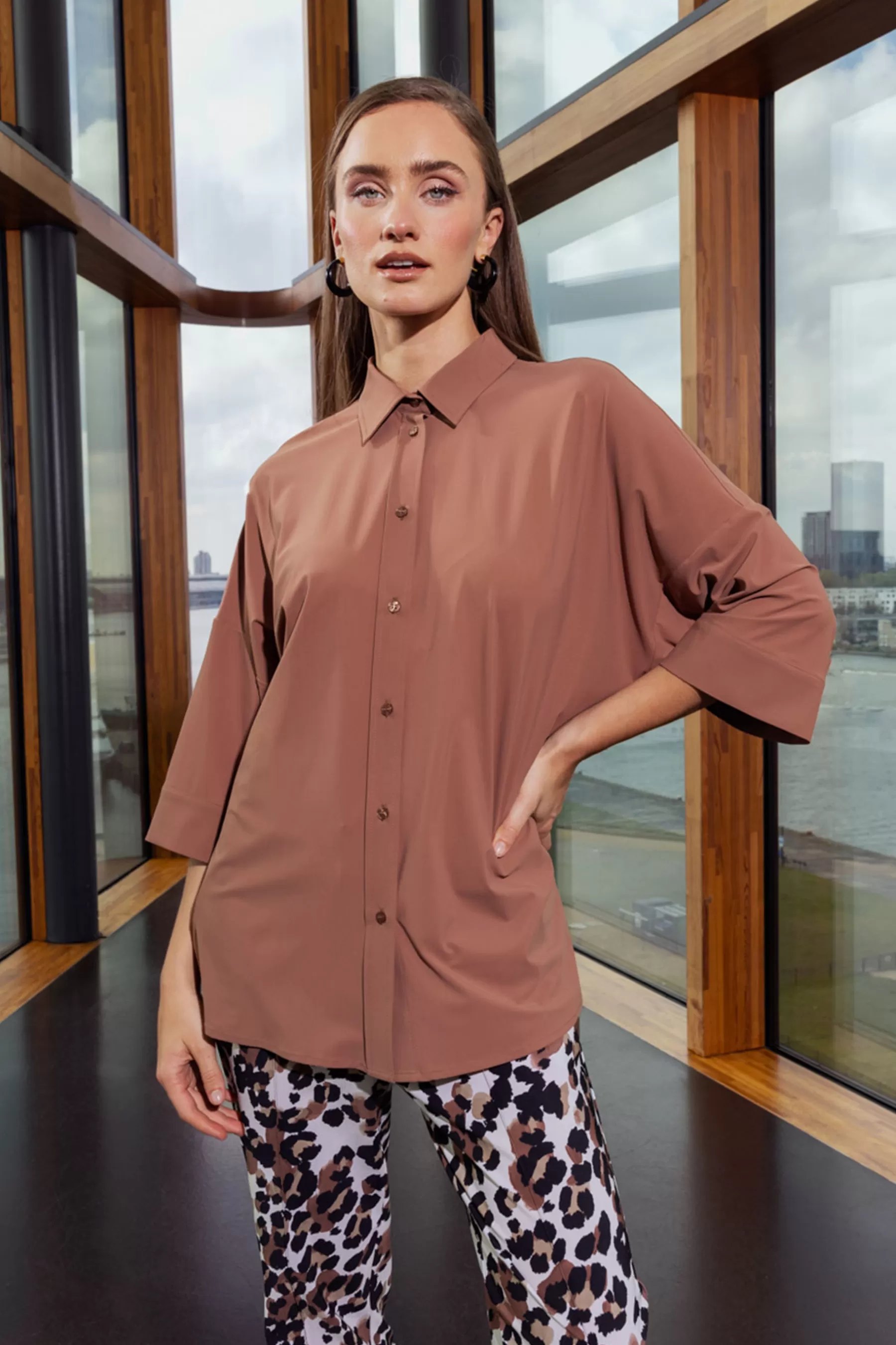 Studio Anneloes Blouses<Kyra blouse - chocolate