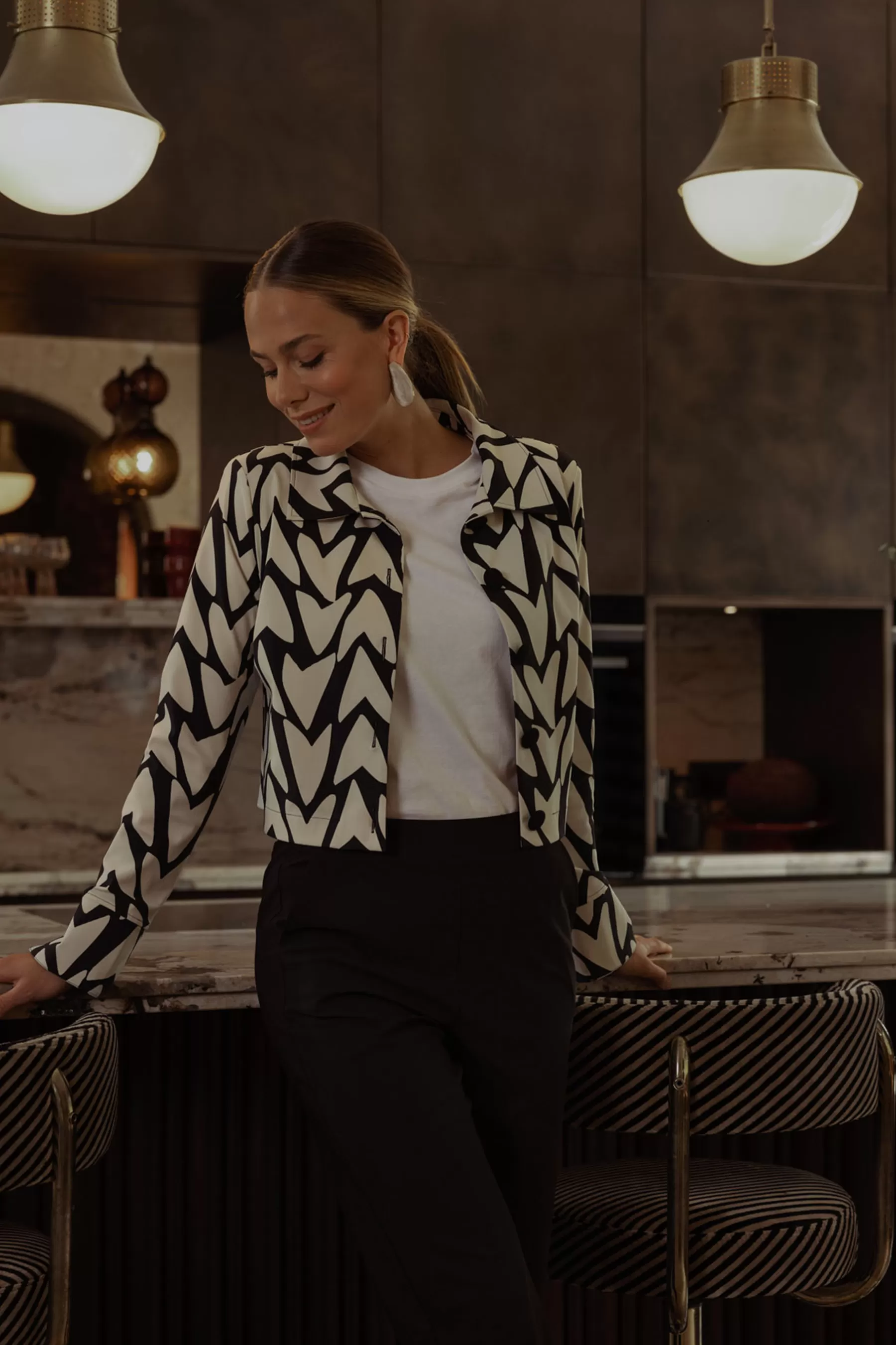 Studio Anneloes Blazers & Jasjes | Jassen<Lea love jacket - black/kit