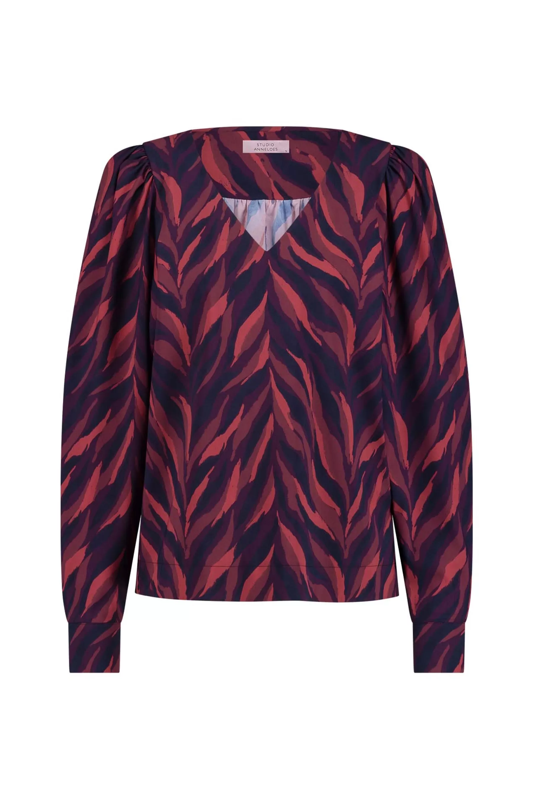 Studio Anneloes Shirts & Tops<Les leaves top - darkblue/merlot