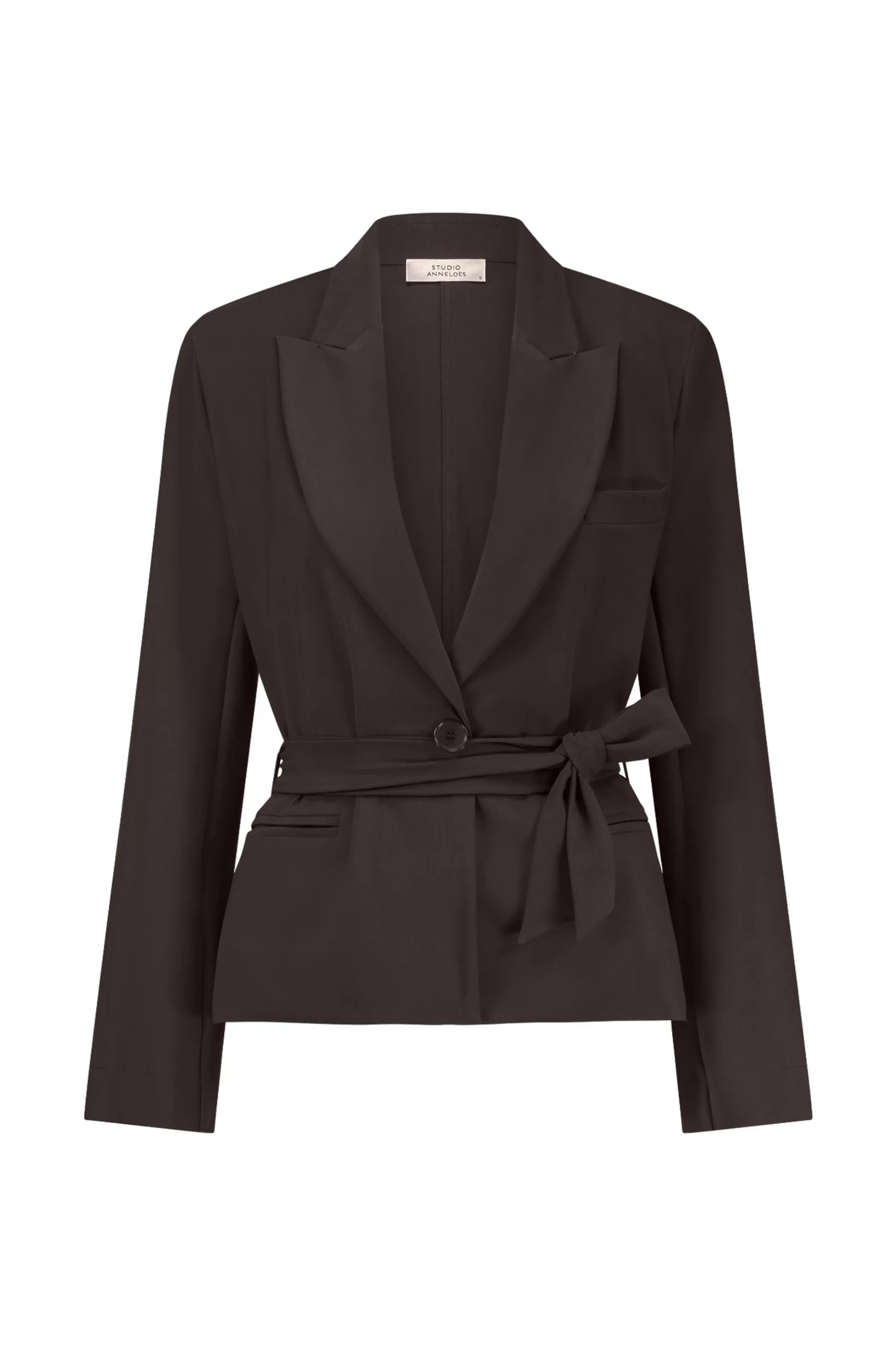 Studio Anneloes Blazers & Jasjes<Lette bonded blazer - espresso