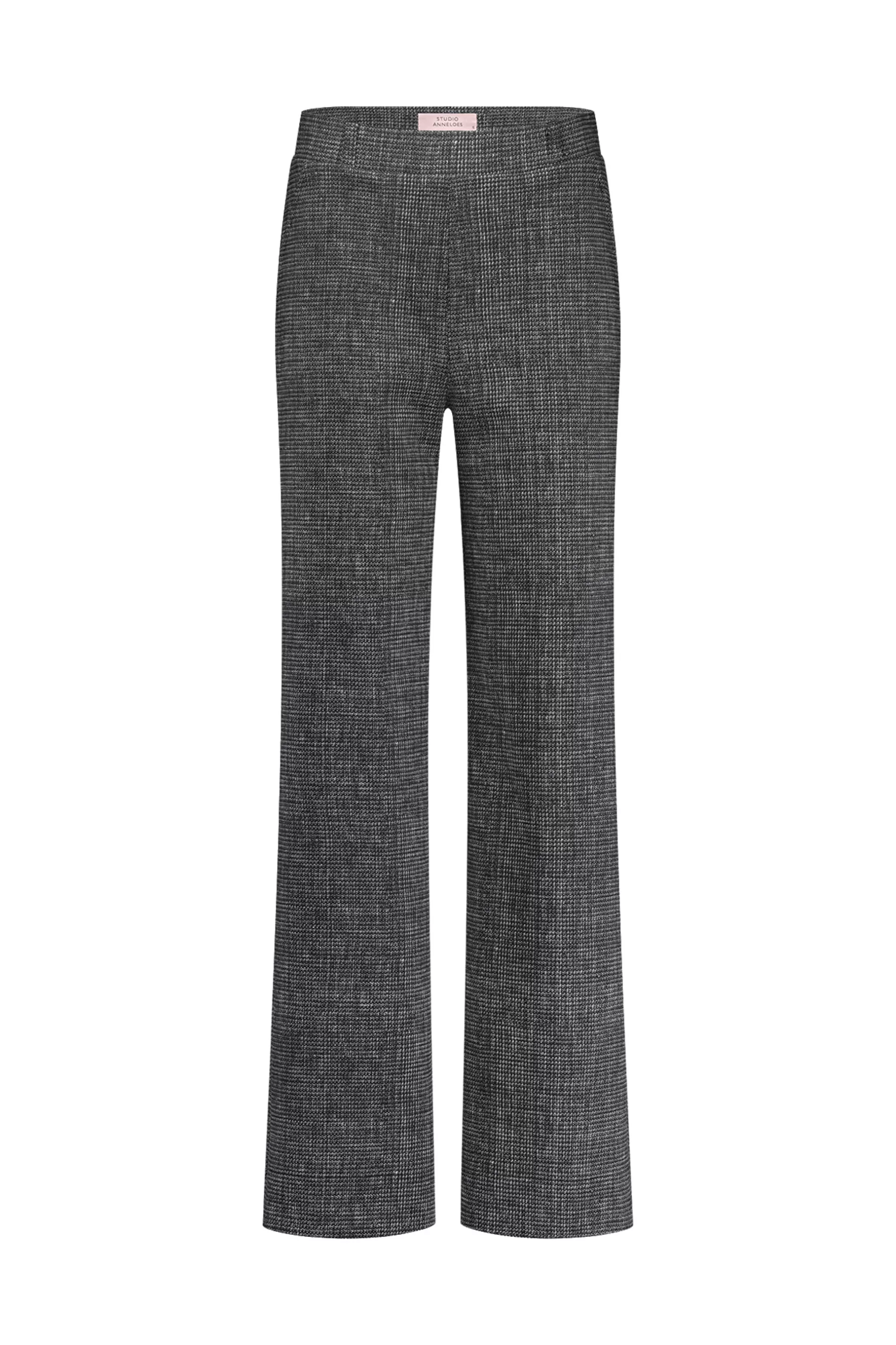 Studio Anneloes Broeken<Lexie bnd tweed trousers - black/off white