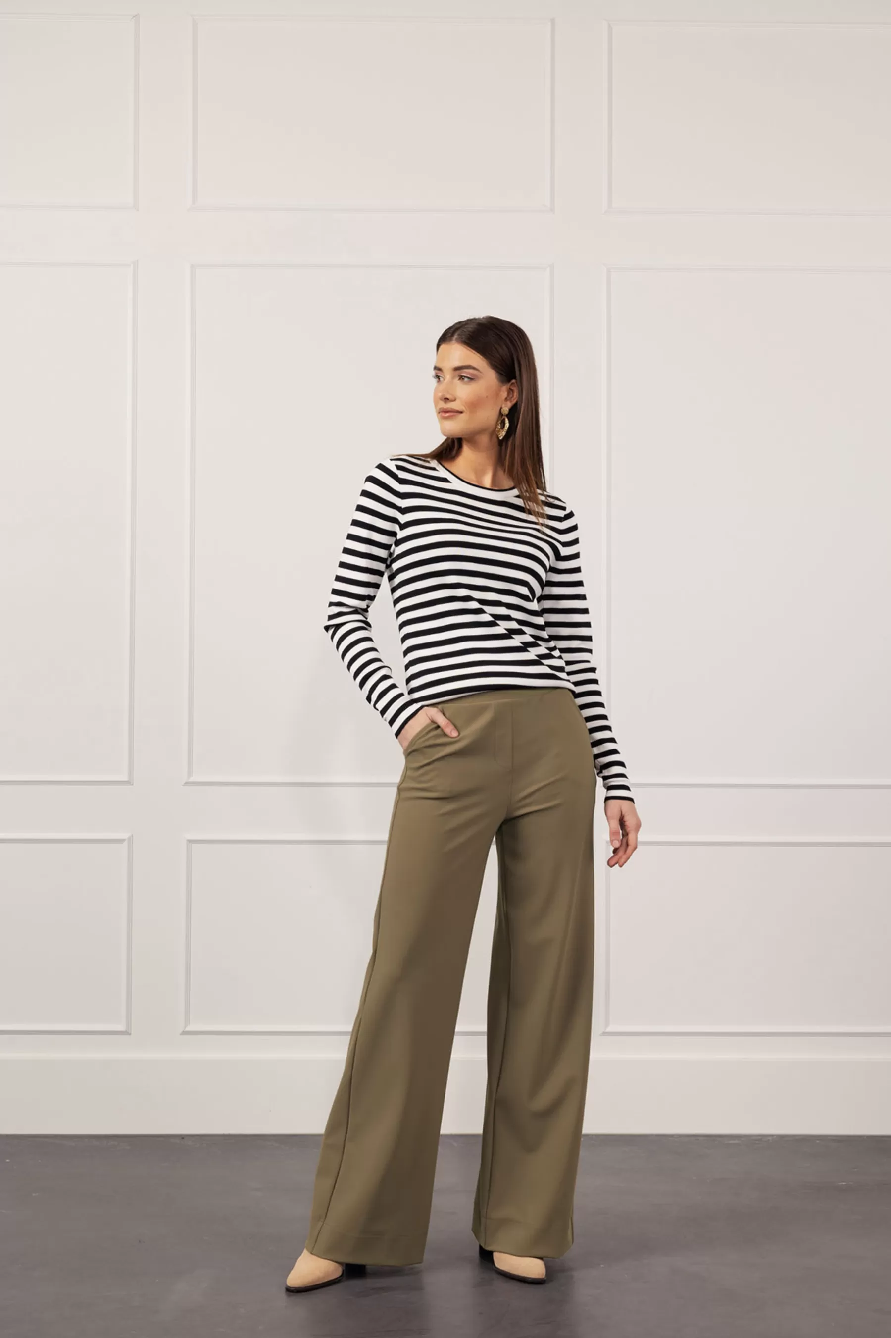 Studio Anneloes Broeken<Lexie bonded trousers - earth