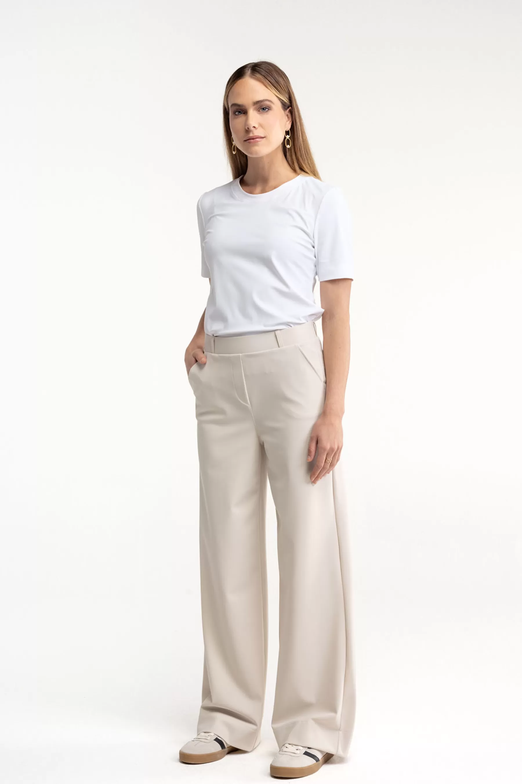 Studio Anneloes Broeken | Essentials<Lexie bonded trousers - kit