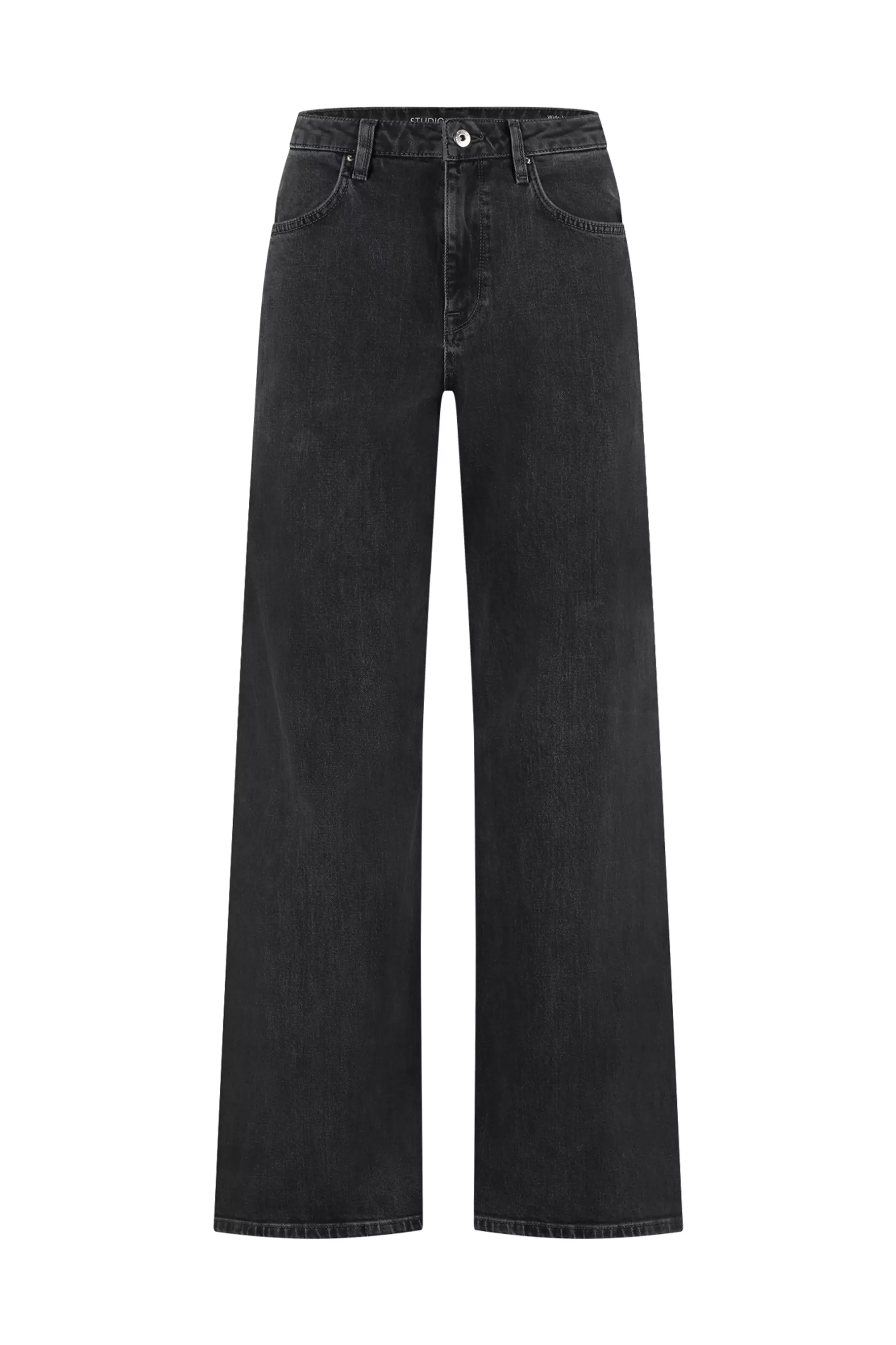 Studio Anneloes Broeken<Lexie denim trousers - black