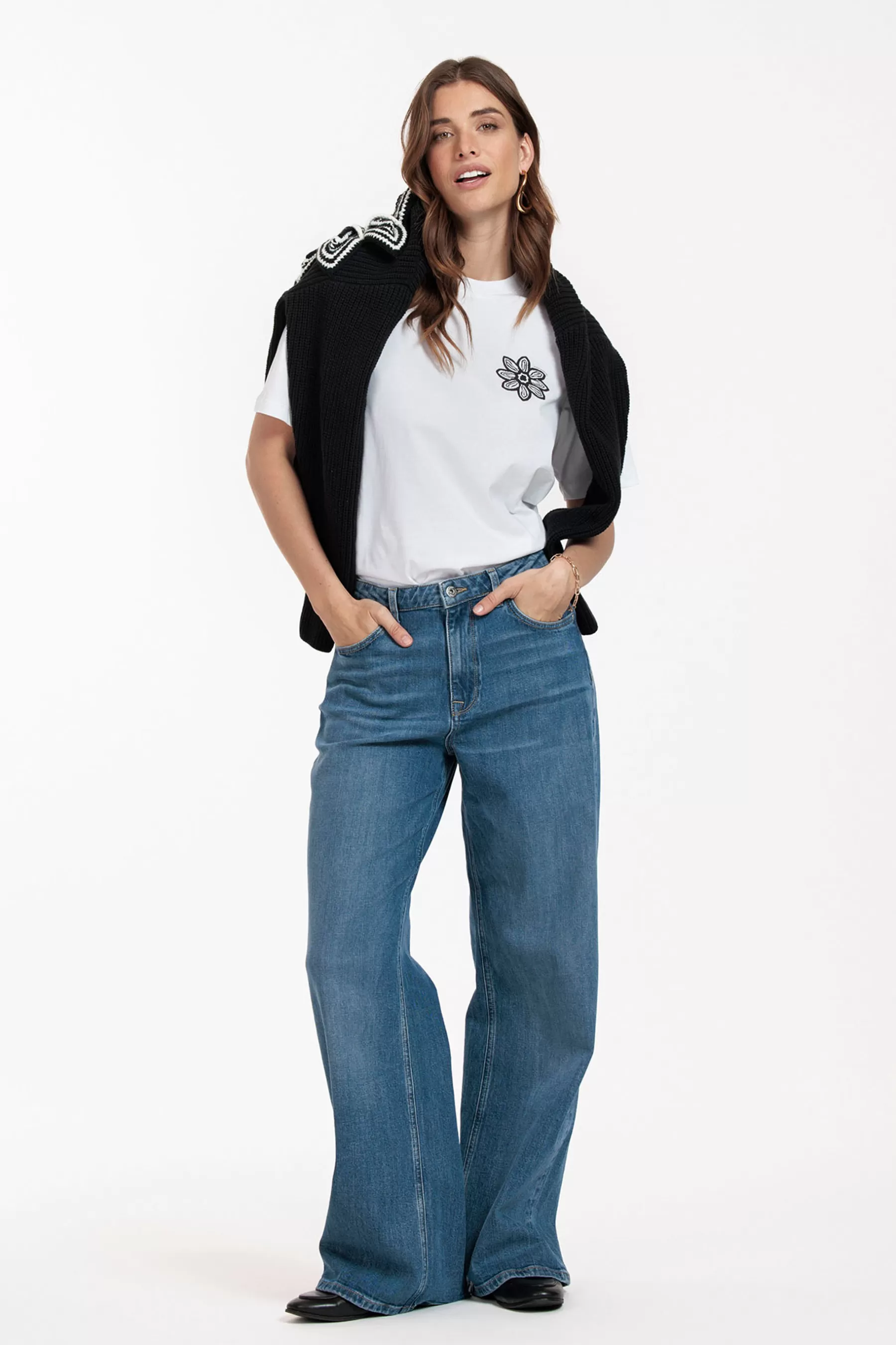 Studio Anneloes Broeken<Lexie denim trousers - mid jeans