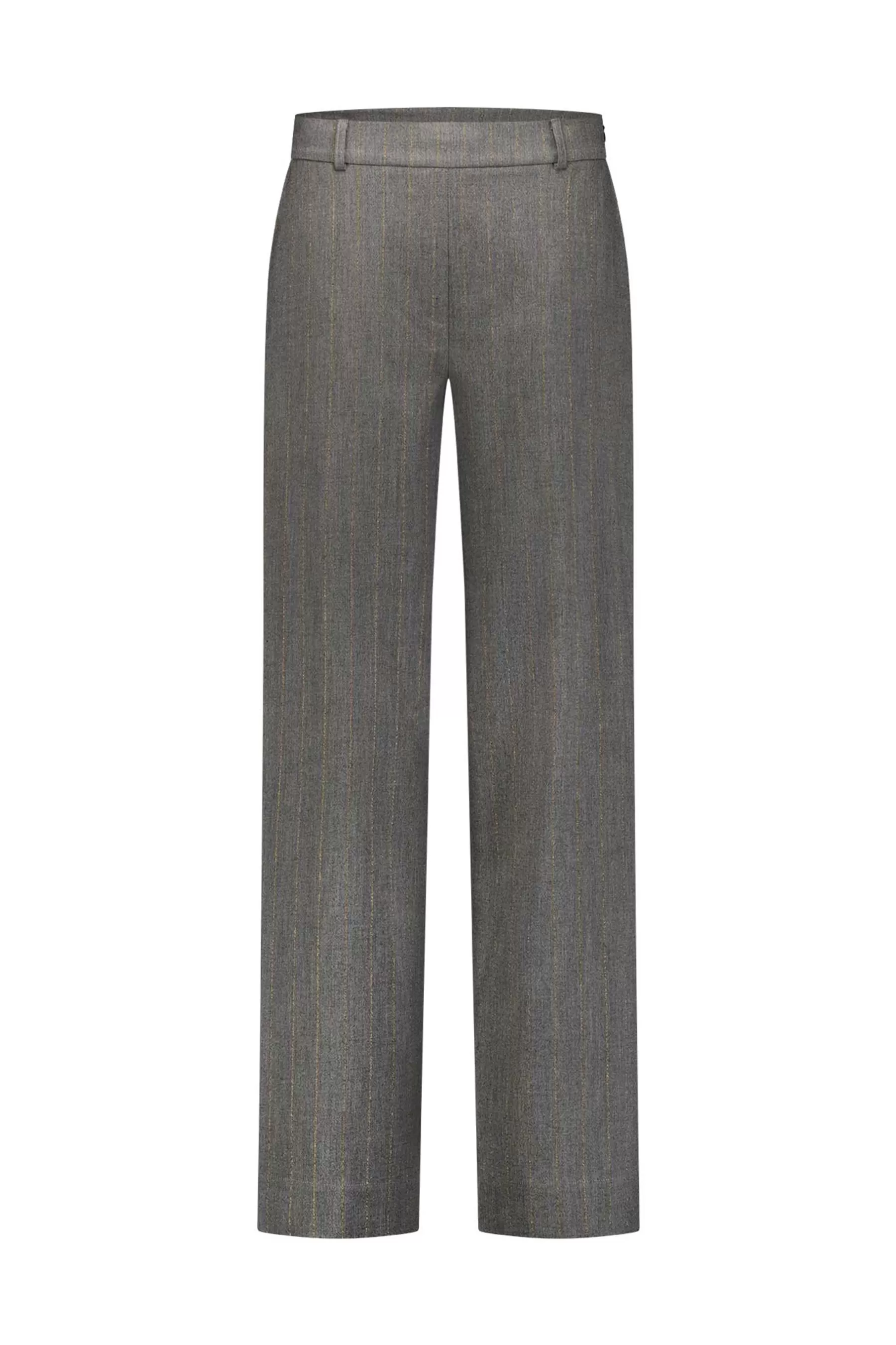 Studio Anneloes Broeken<Lexie gold stripe trousers - grey melange/gold