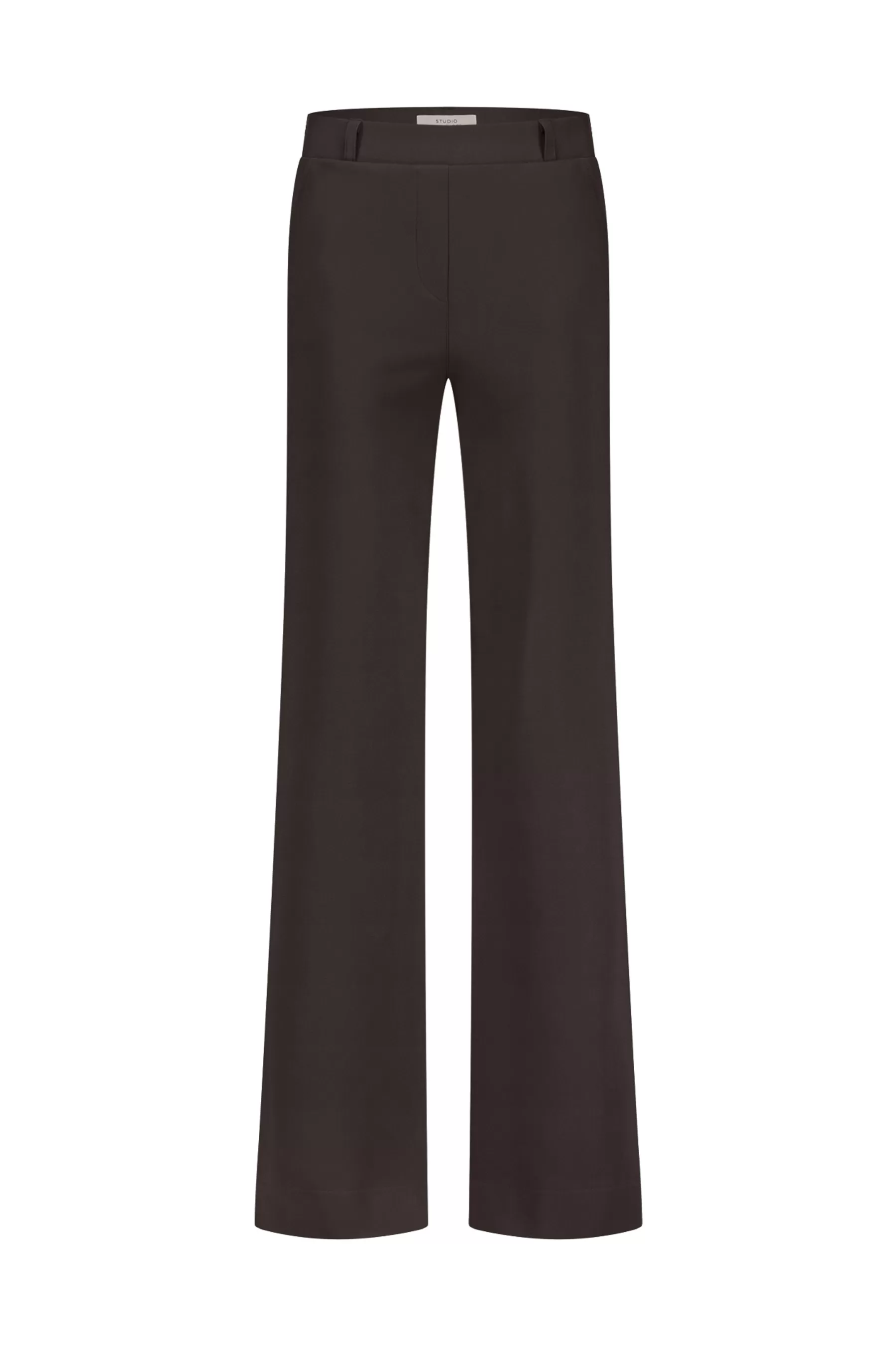 Studio Anneloes Broeken | Broeken - Extra Lang<Lexie LONG bonded trousers - espresso