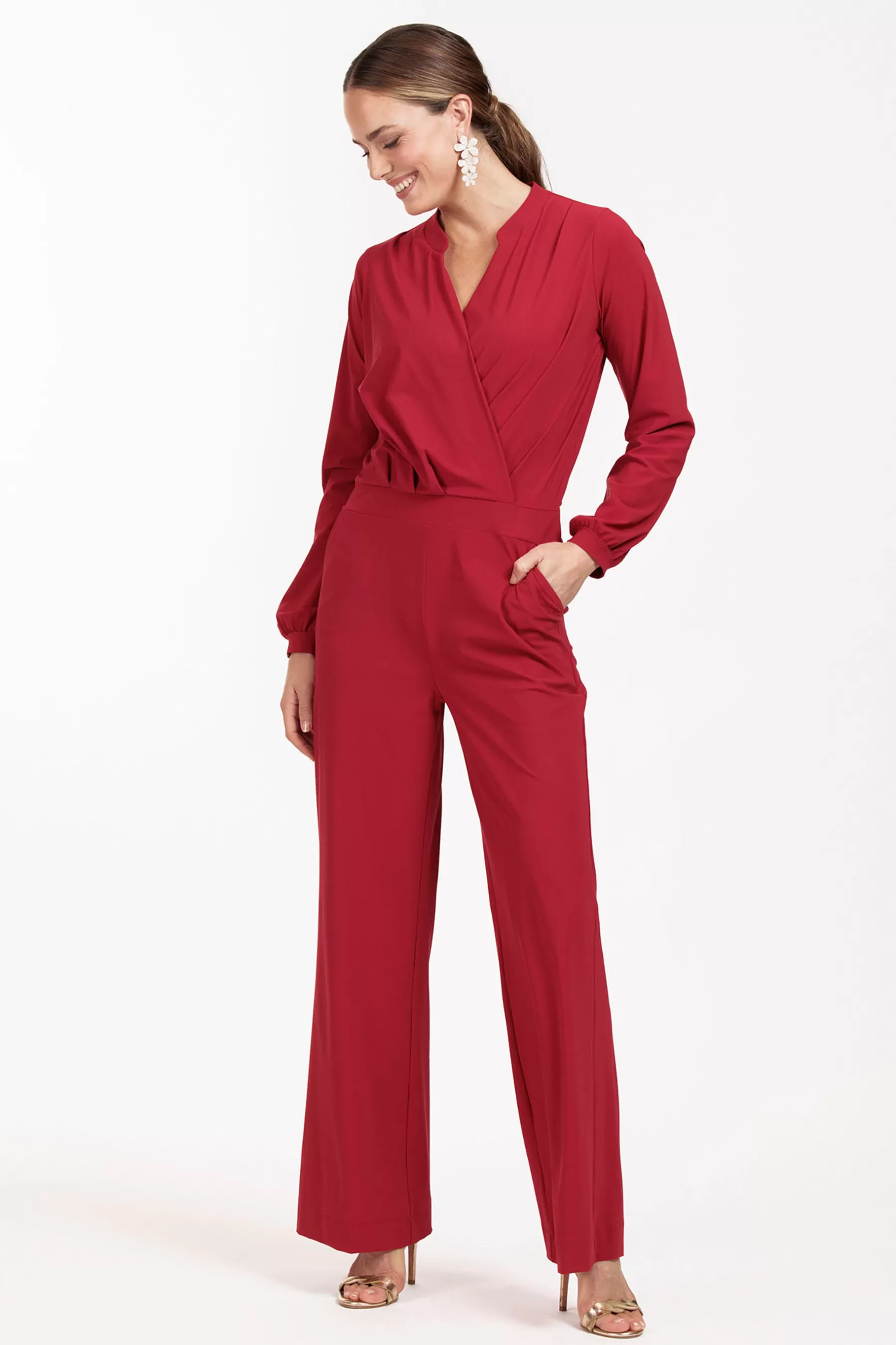 Studio Anneloes Jumpsuits<Louise jumpsuit - dark red