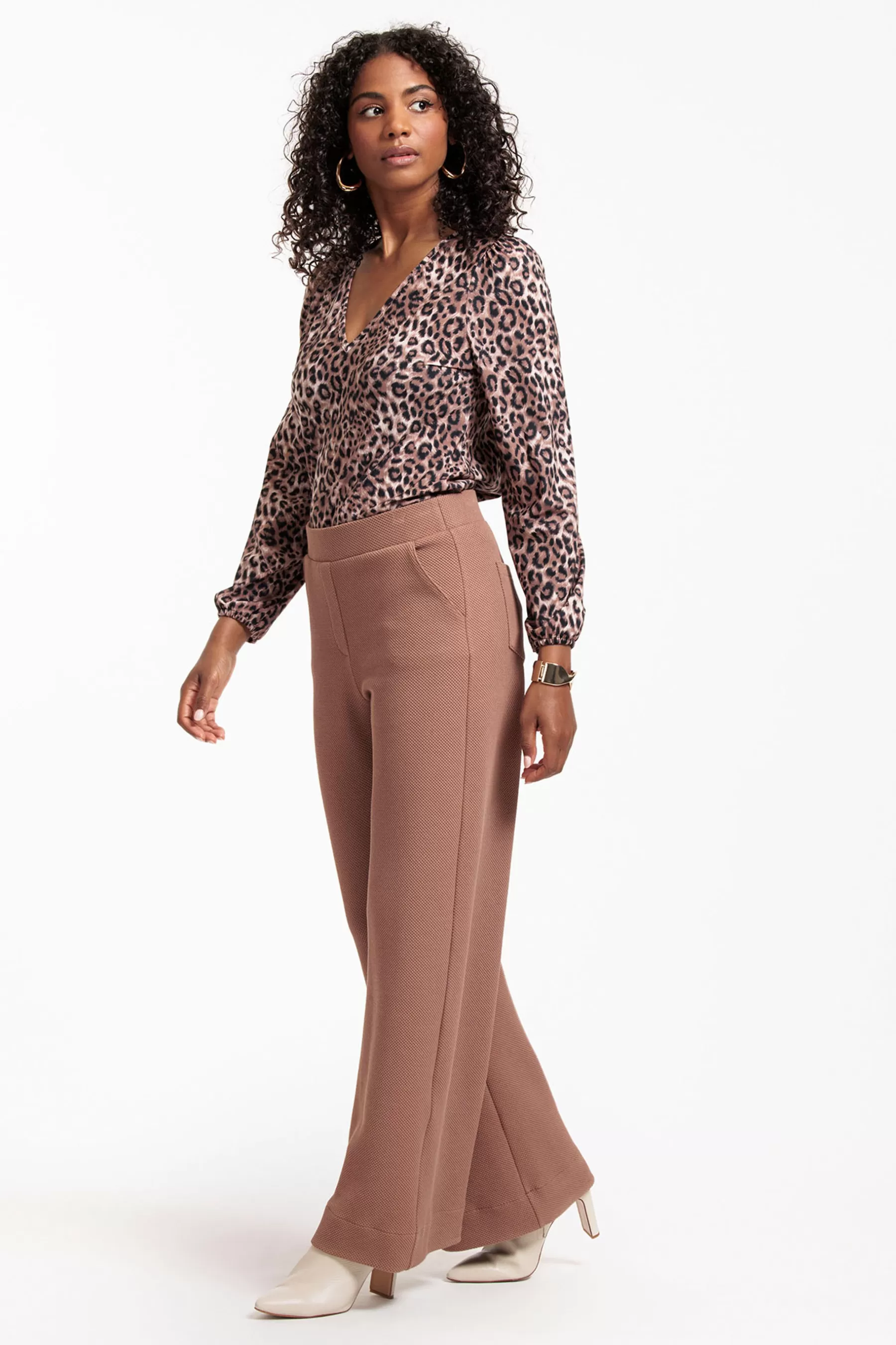 Studio Anneloes Broeken<Luz honeycomb trousers - chocolate