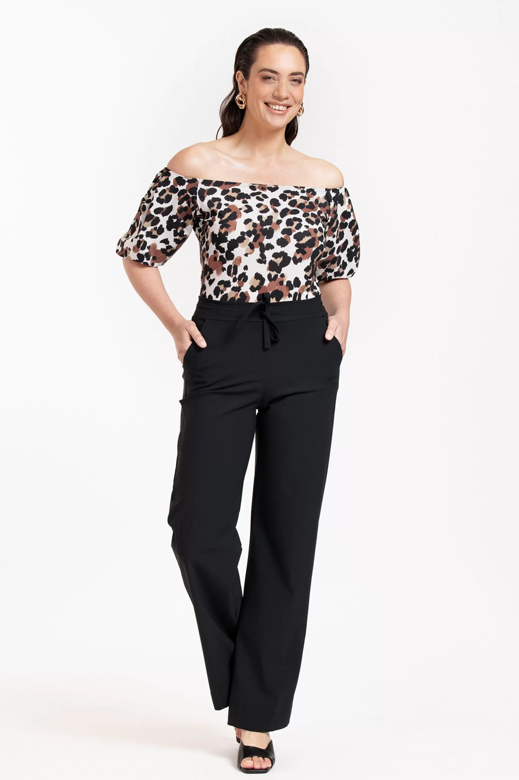 Studio Anneloes Shirts & Tops<Manon leopard top - kit/chocolate